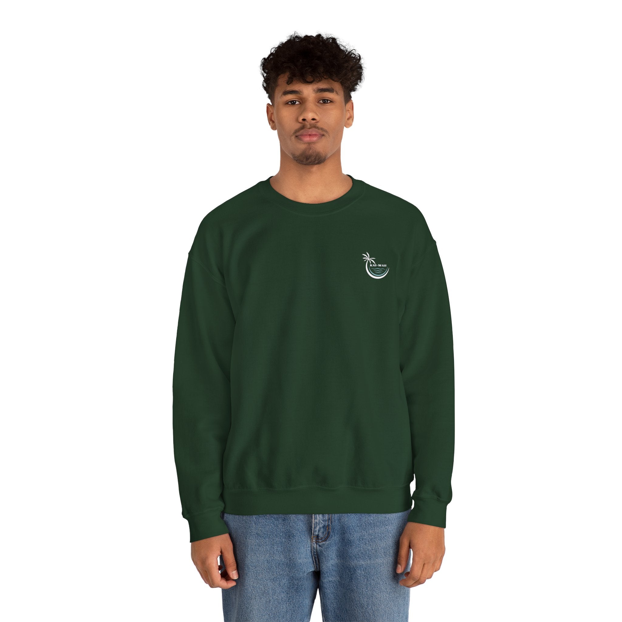 Keep Calm Crewneck Sweatshirt — "Keep Calm and Let Jesus Take the Wheel"