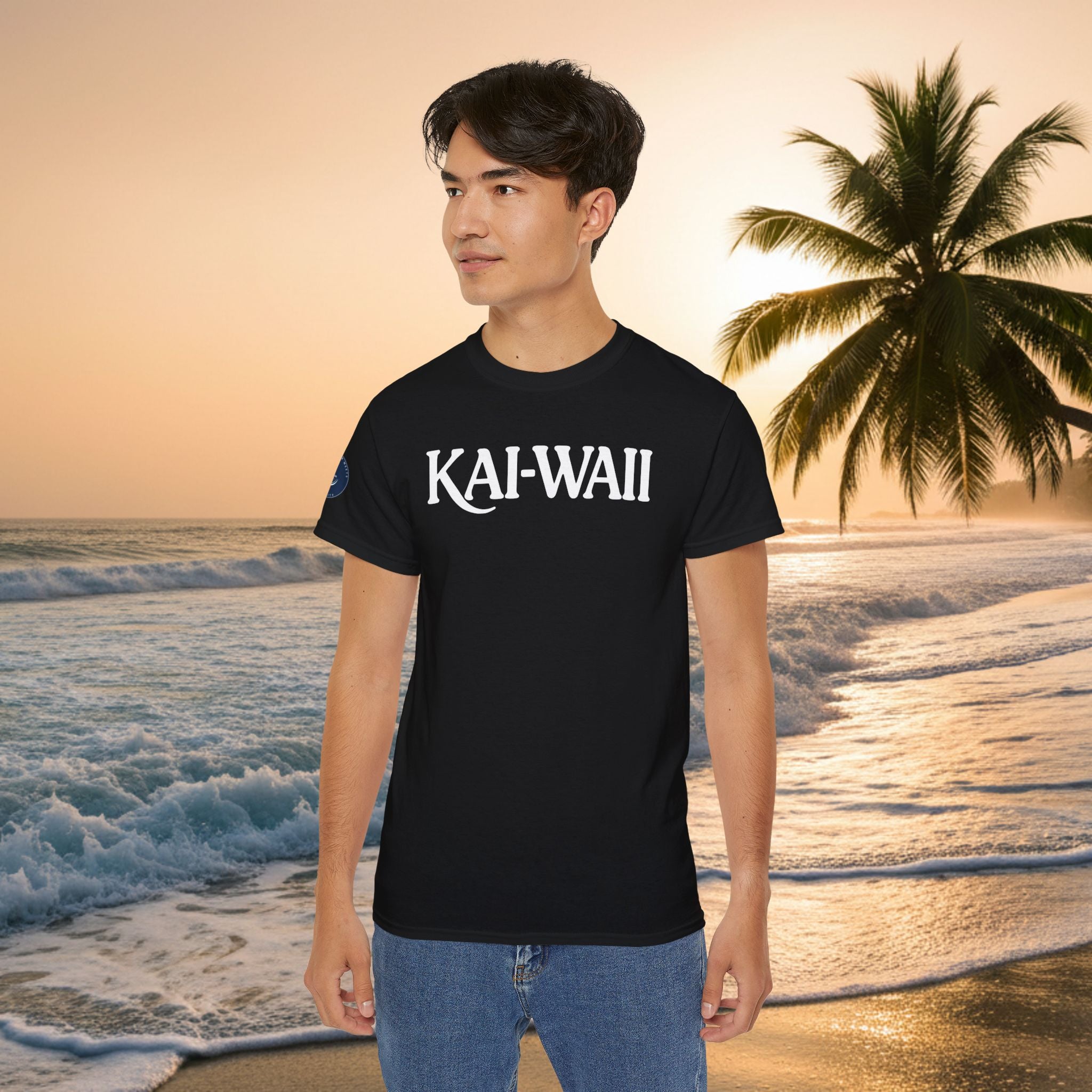 KAI-WAII Beach T-Shirt — Vintage Hawaiian Surf Tee