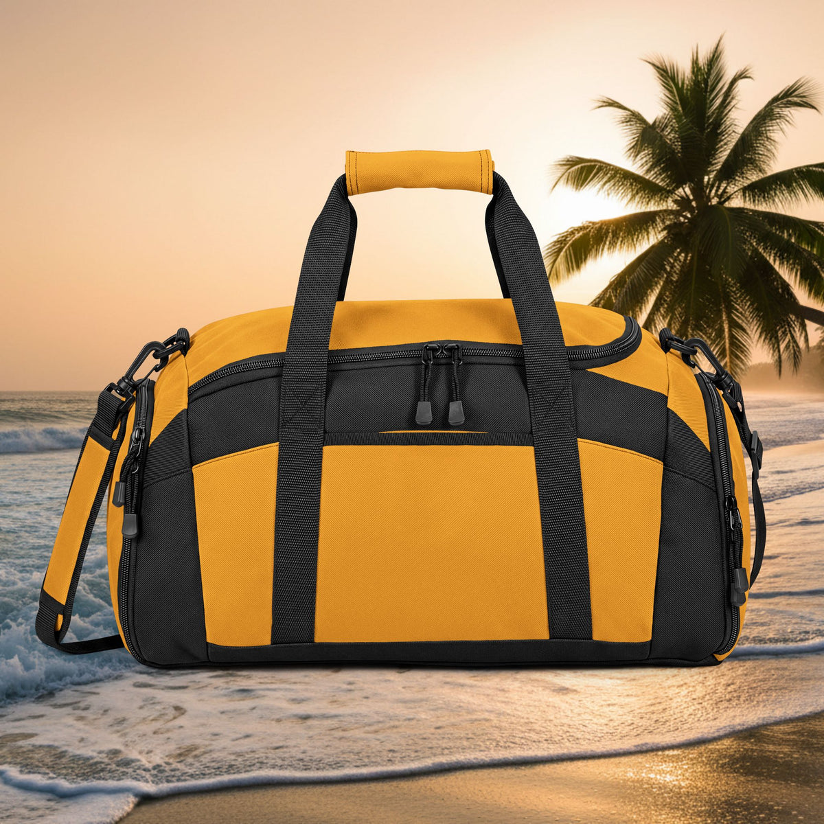 Kawaii Logo Gym Bag — Durable Black Workout Duffel