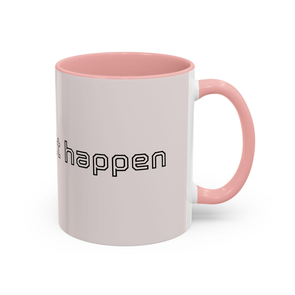 Motivational Accent Coffee Mug — "God Made It Happen" Inspirational Latte Mug