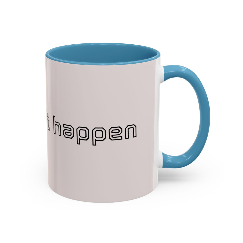 Motivational Accent Coffee Mug — "God Made It Happen" Inspirational Latte Mug