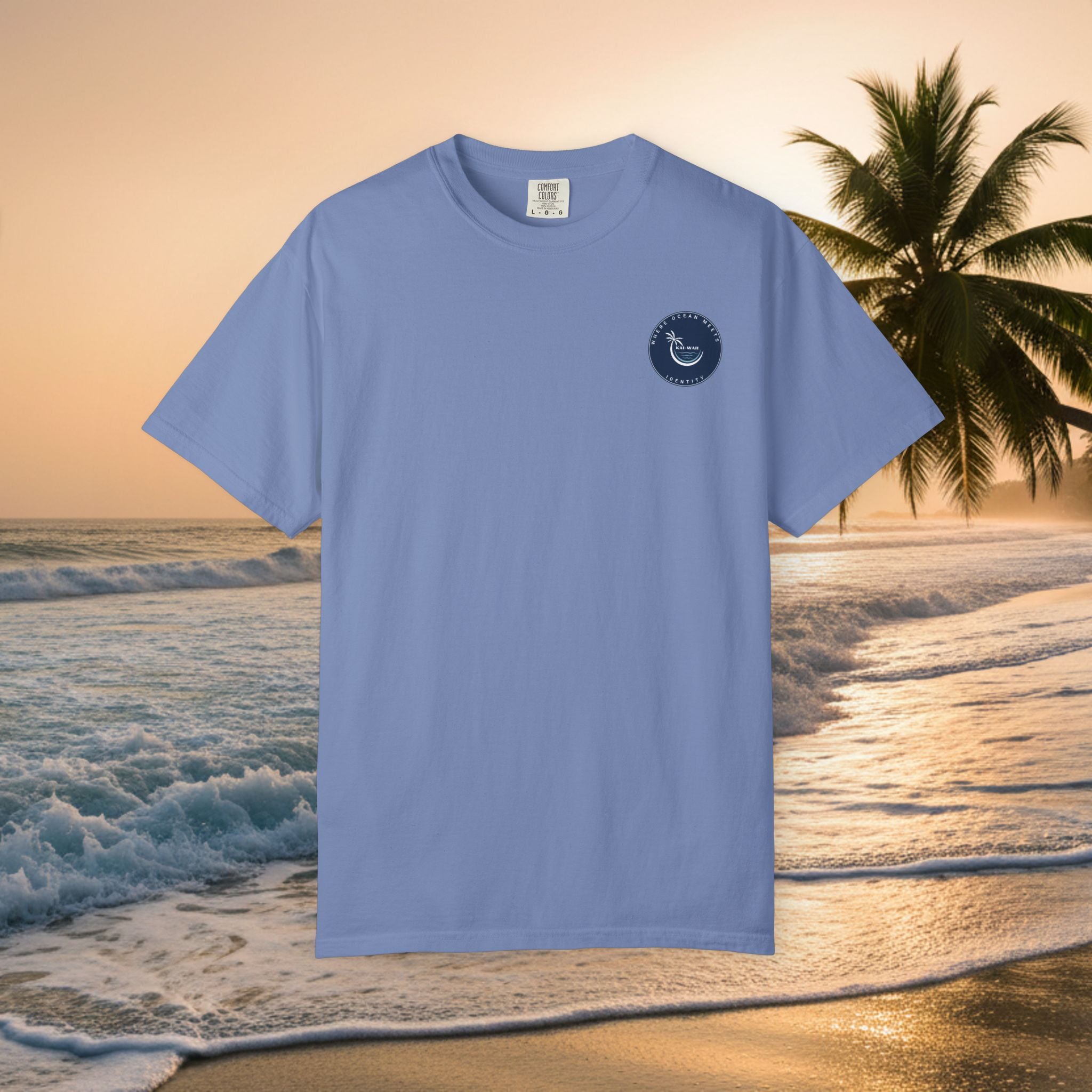 Graphic T-Shirt — "Shit I Don't Have Time For" Beach Sunset Crew Tee