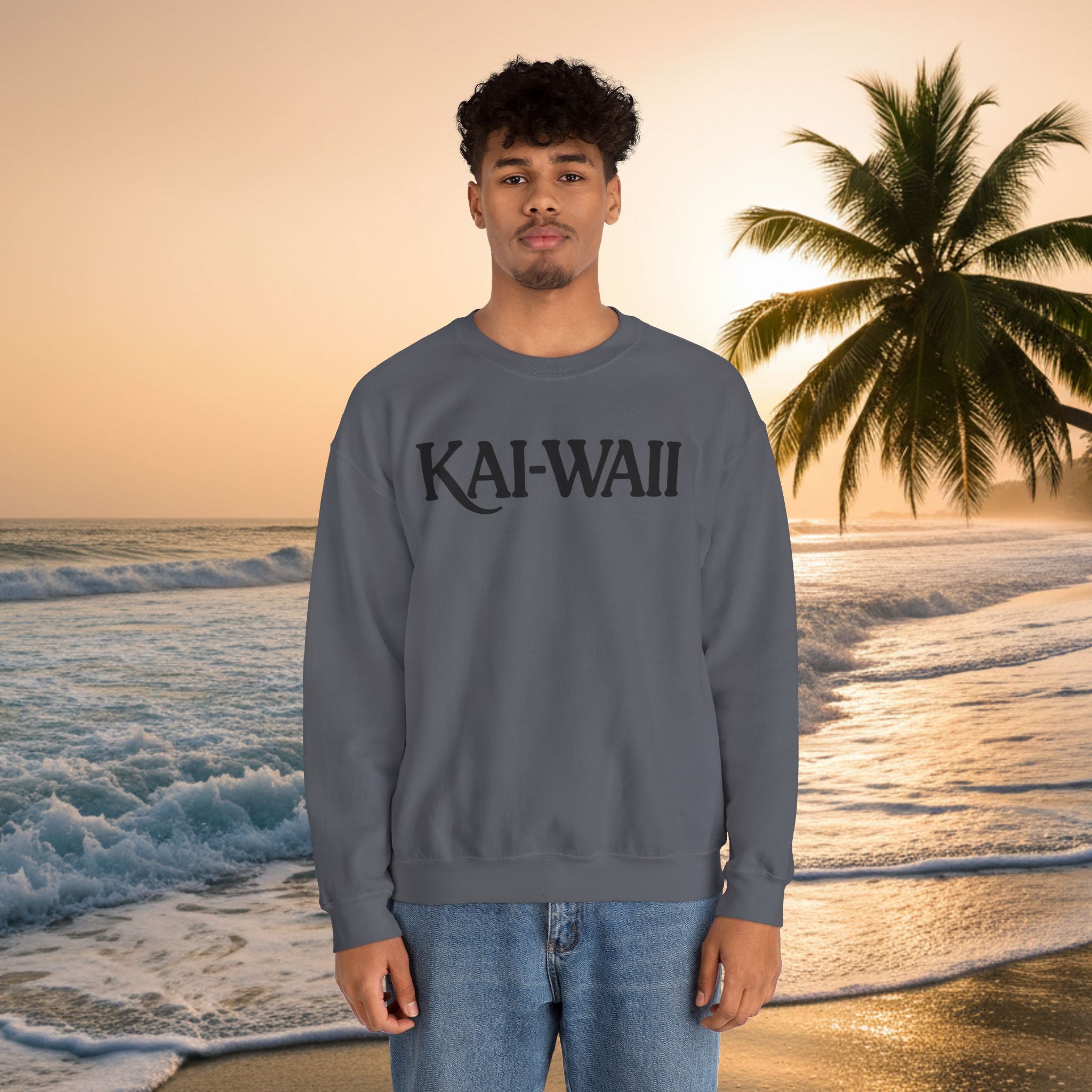 Crewneck Sweatshirt — "Keep Calm and Let Jesus Take the Wheel"