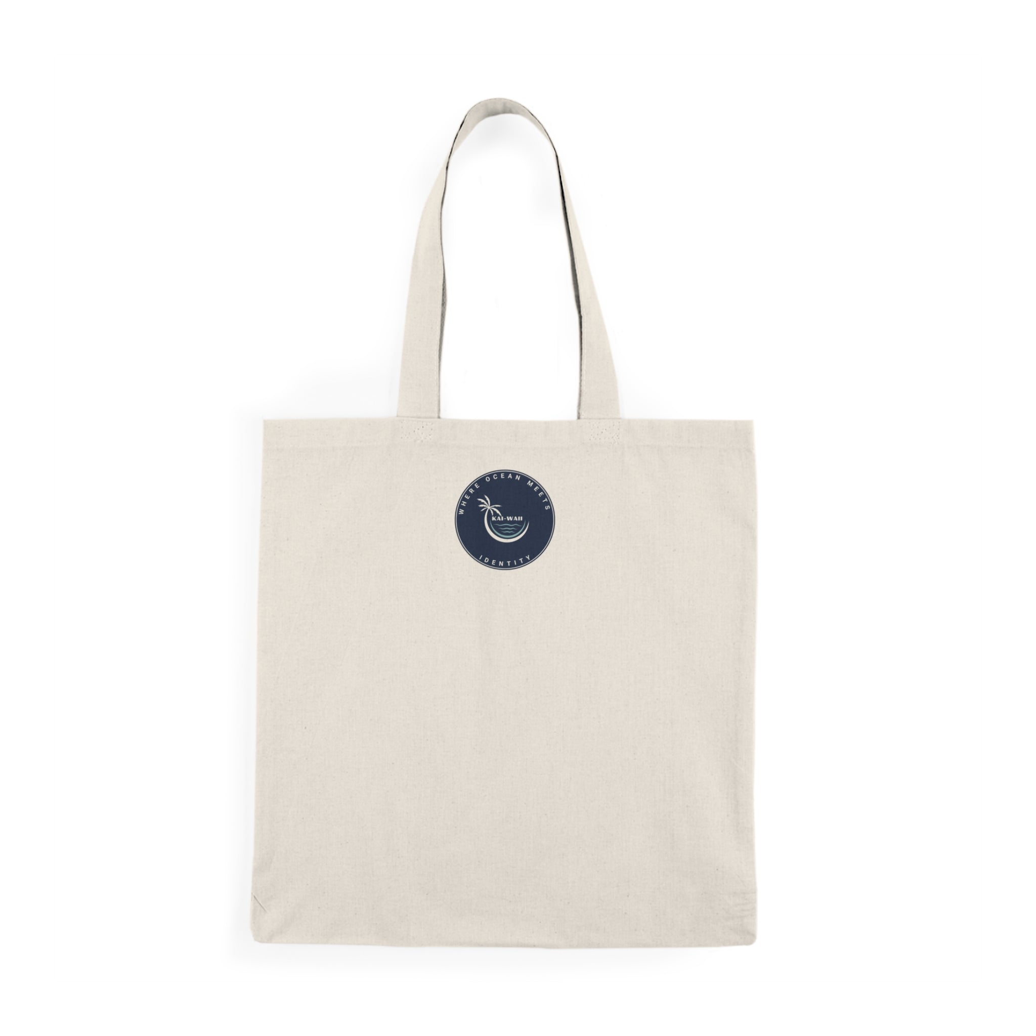 Kai-Waïi Tribal Pattern Tote Bag — Natural Canvas Eco Shopper