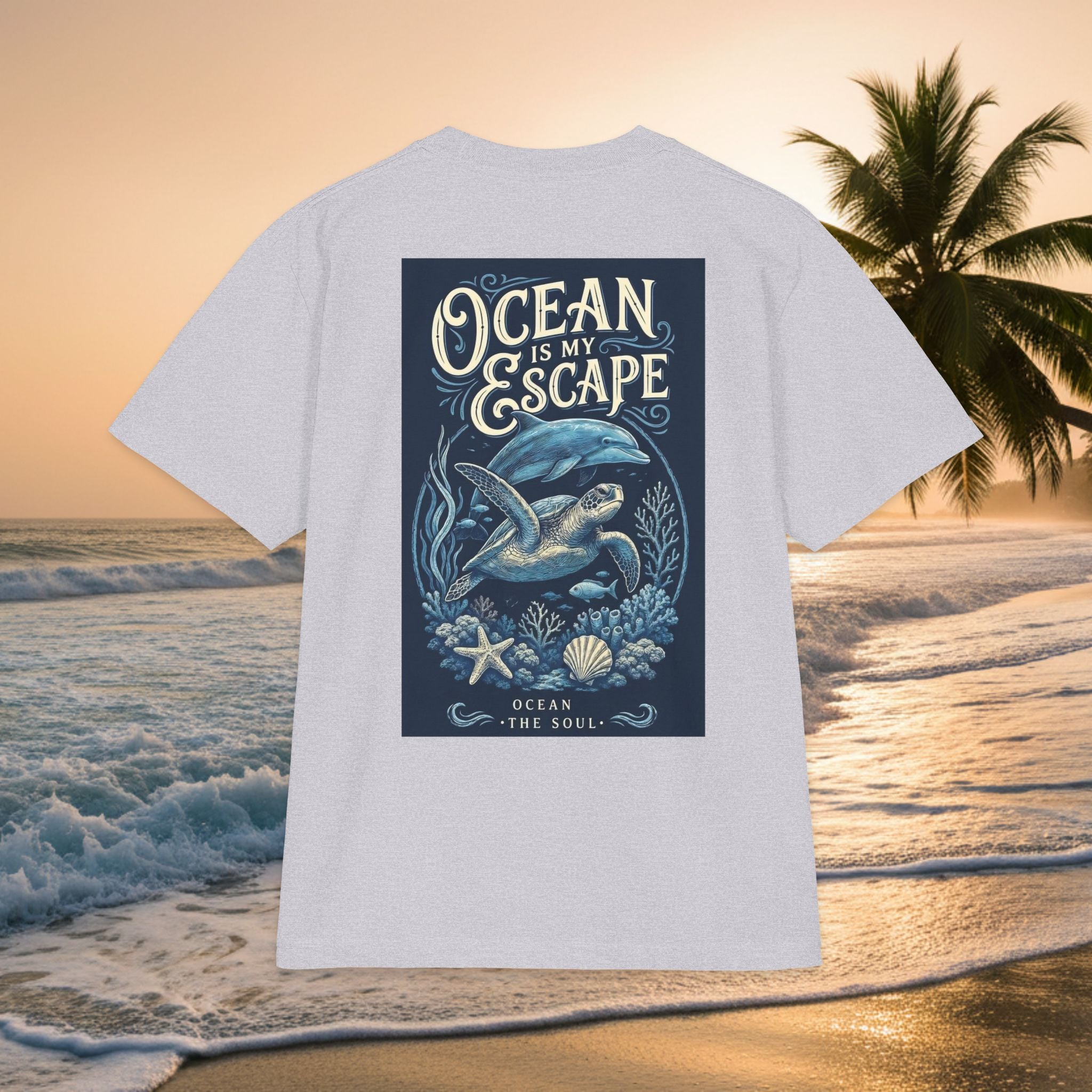 Ocean Escape T-Shirt — "KAI-WAII" Whale Graphic Premium Beach Tee