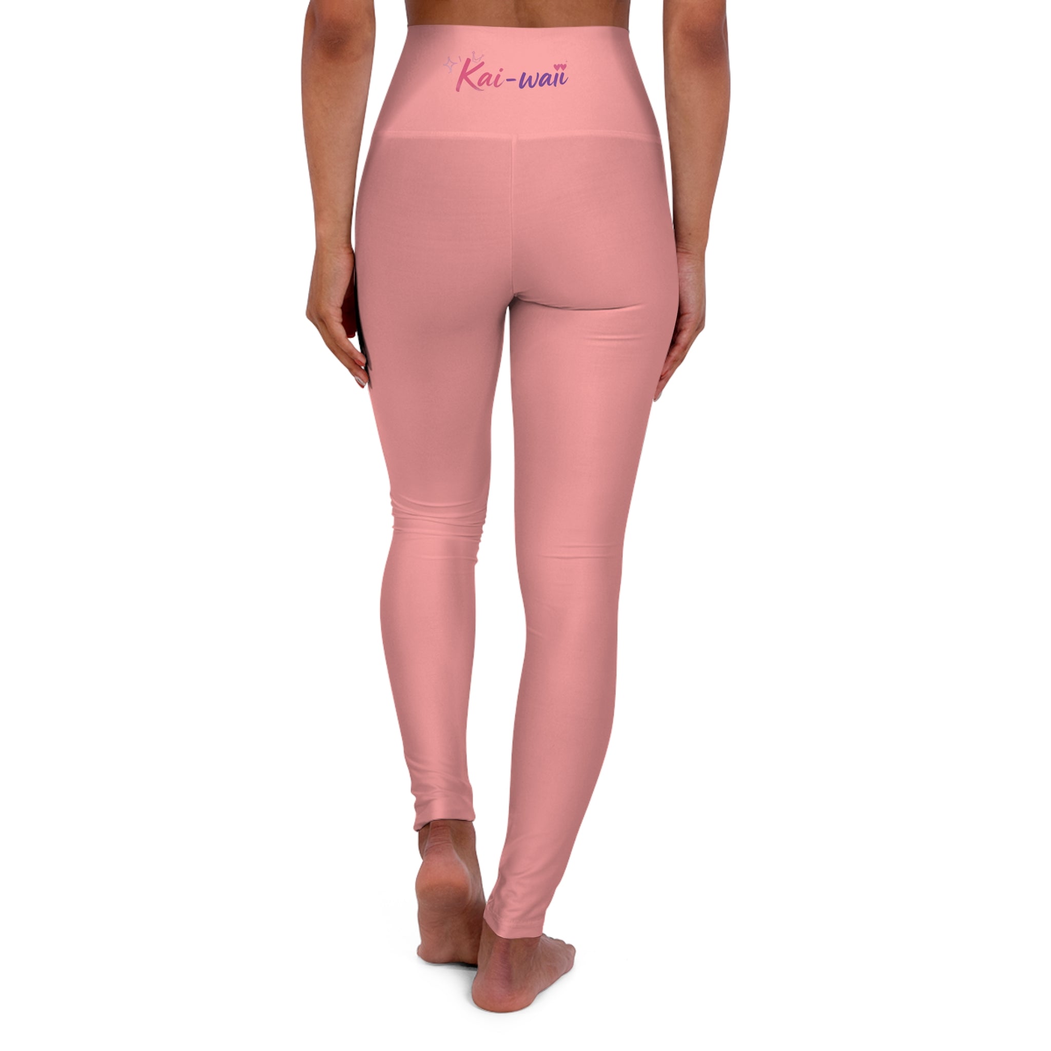 Kai-Waii High-Waisted Pink Yoga Leggings