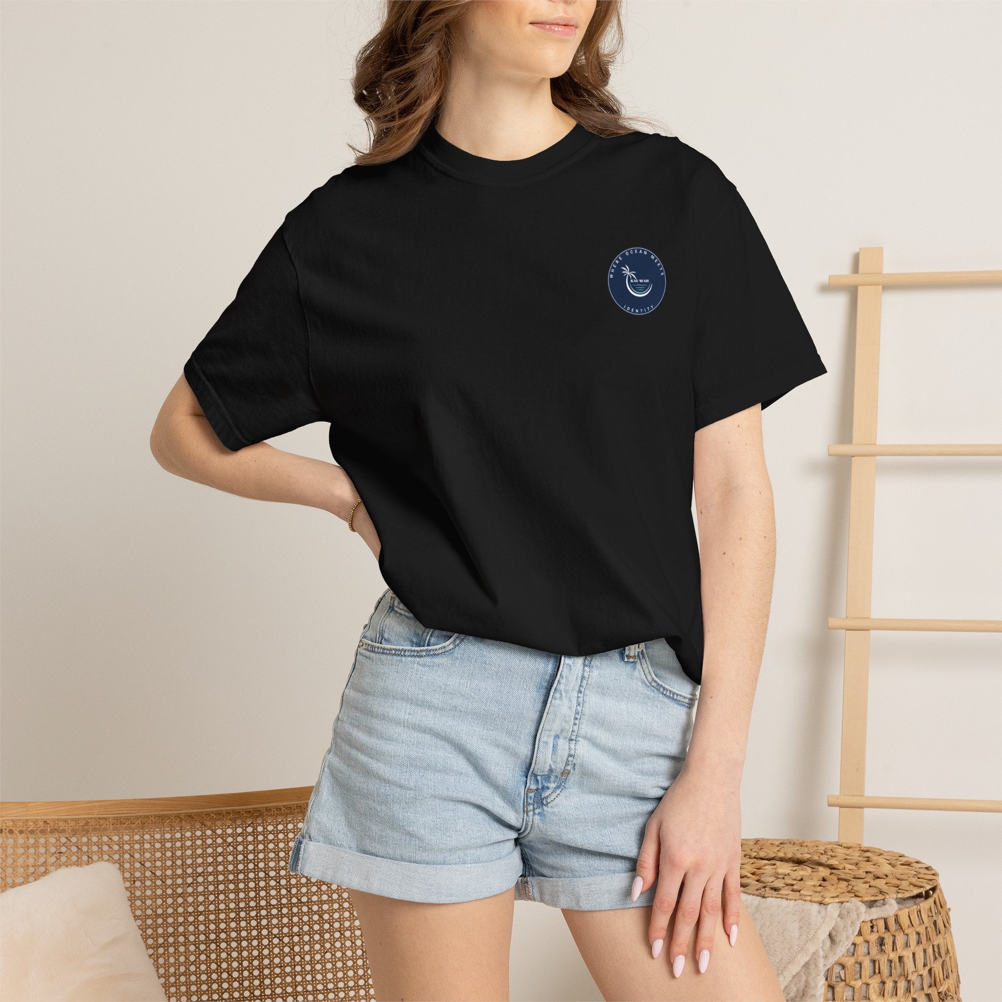 Graphic T-Shirt — "Shit I Don't Have Time For" Beach Sunset Crew Tee