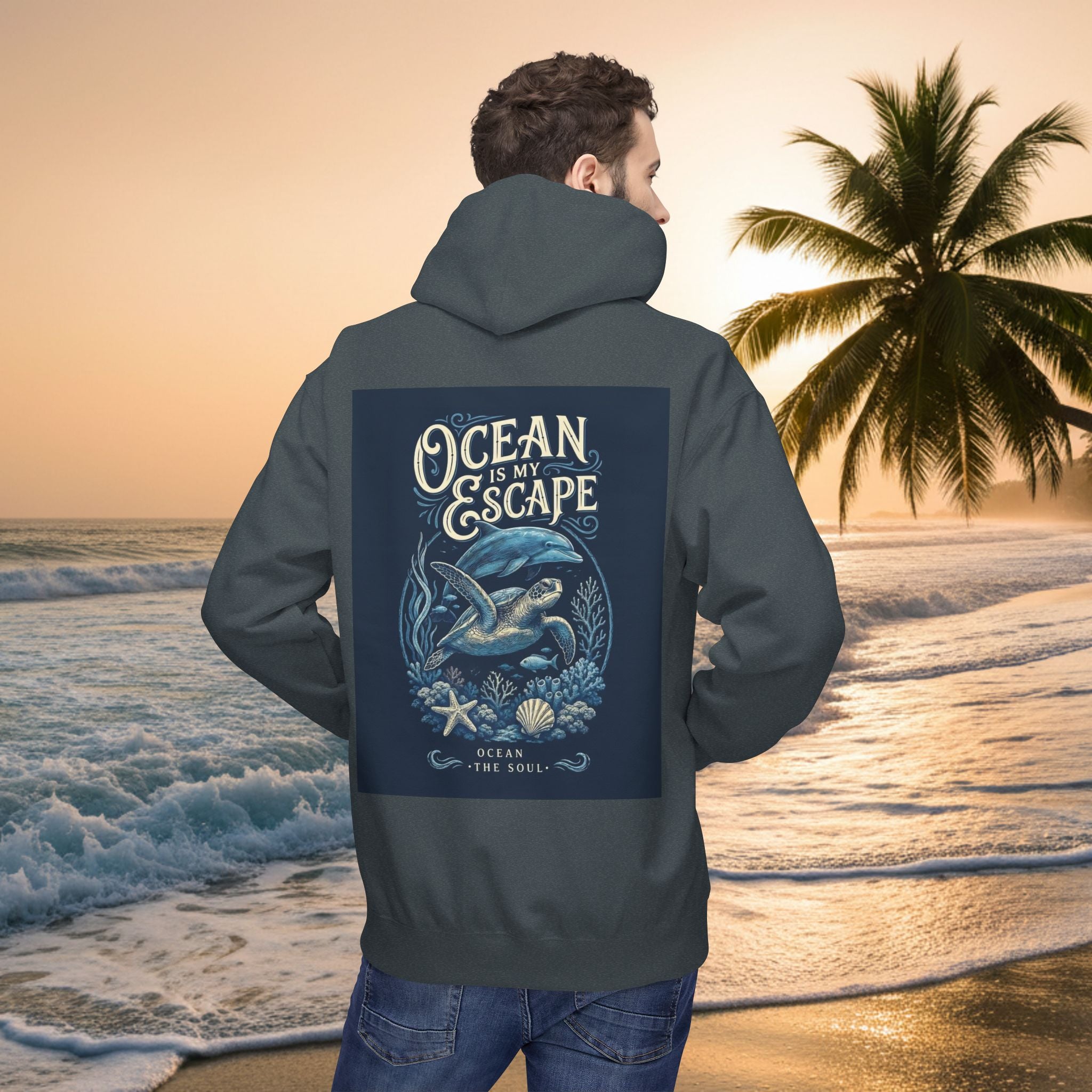 KAI-WAII Ocean Escape Hoodie — Graphic Pullover