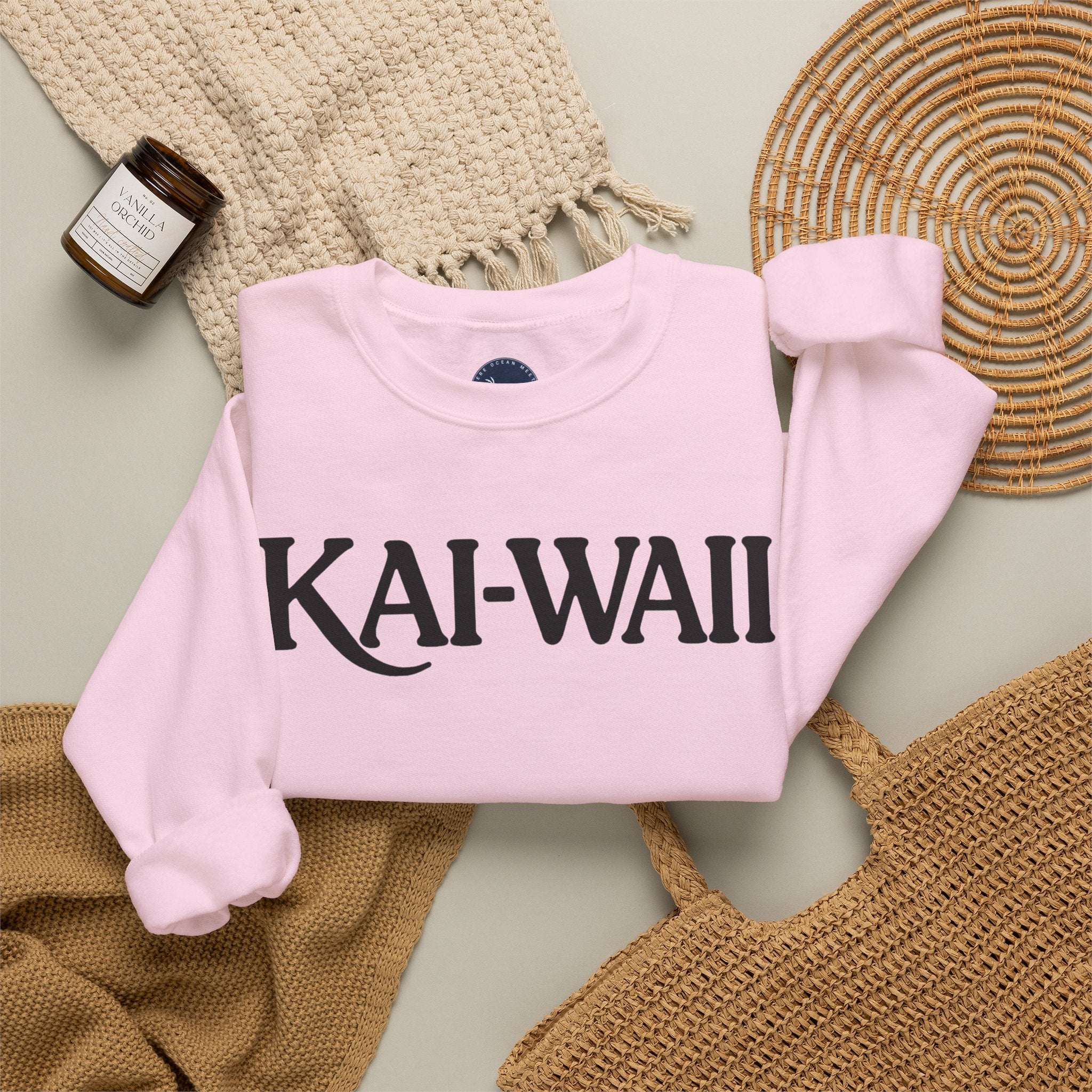 Crewneck Sweatshirt — "Keep Calm and Let Jesus Take the Wheel"