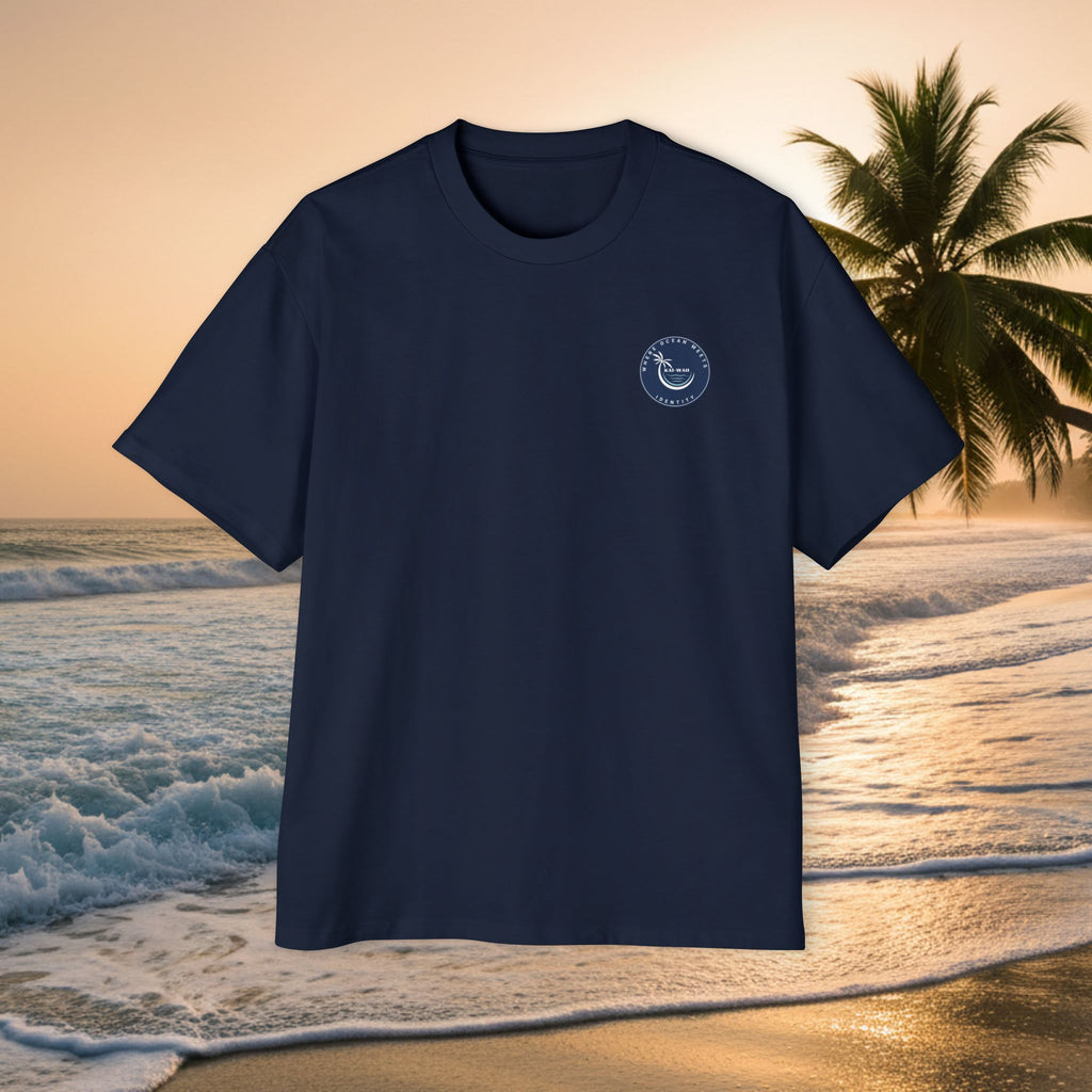 Ocean Is My Escape Tee — Men's Oversized Beach Graphic T-Shirt