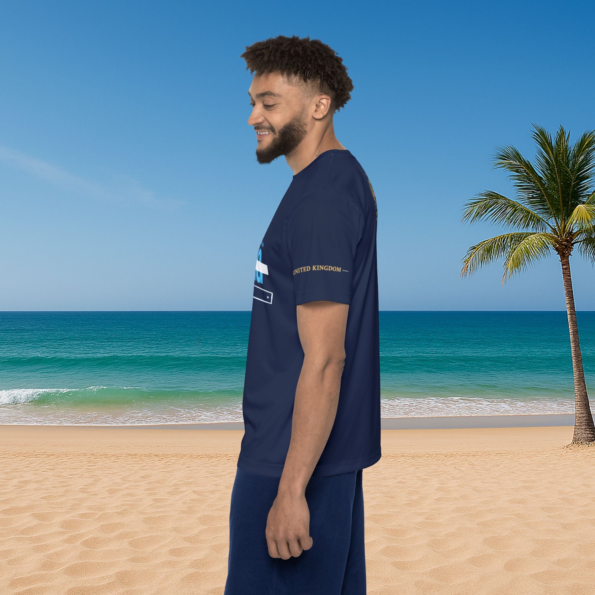 QVSOB - United Kingdom - Navy Blue Men's Sports Jersey