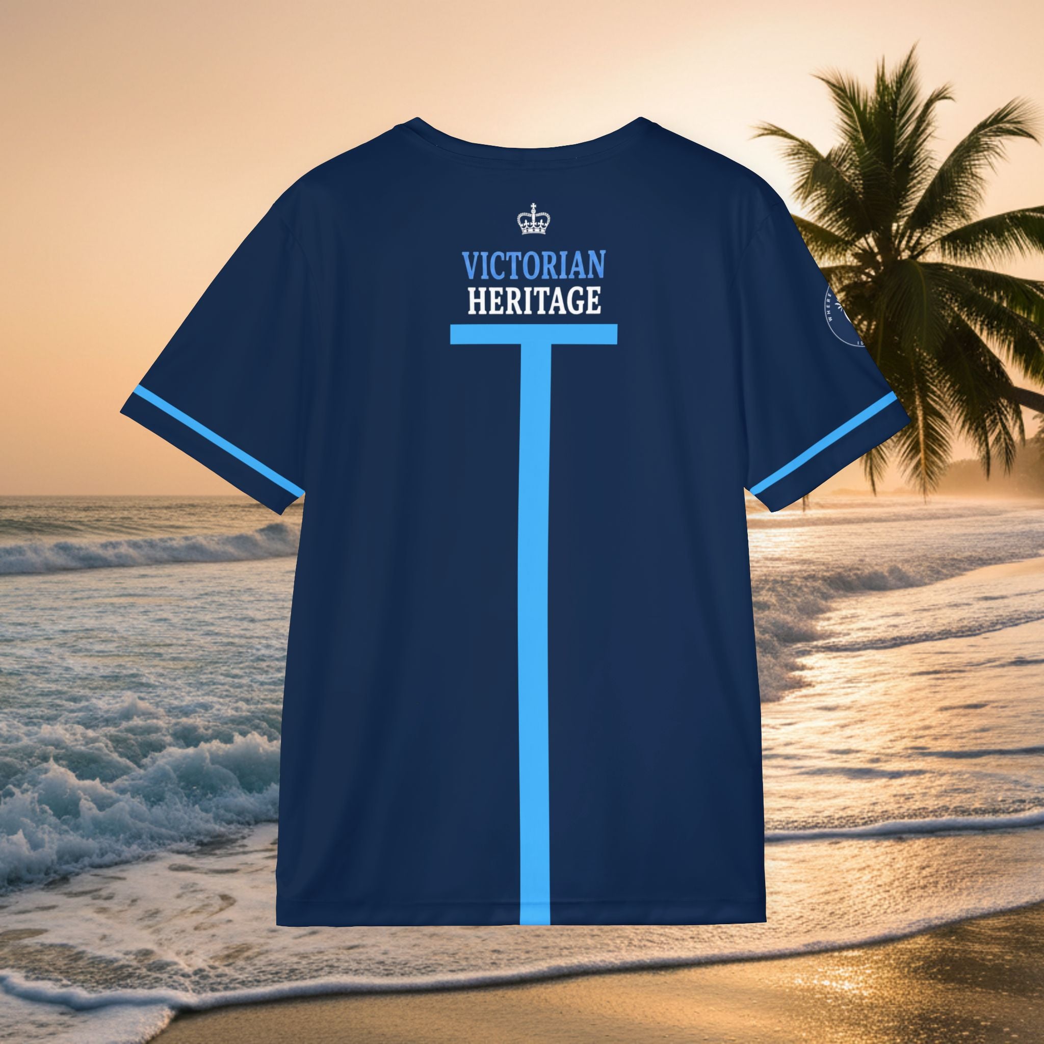 QVSOB UK - 'Victorian Heritage' Men's Sports Jersey (Navy Blue)