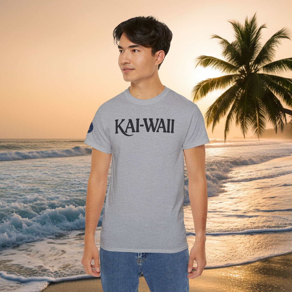 KAI-WAII Beach T-Shirt — Vintage Hawaiian Surf Tee