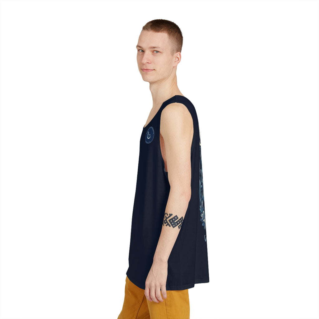 'Ocean Is My Escape'— Men's Marine Wildlife Graphic Tank Top