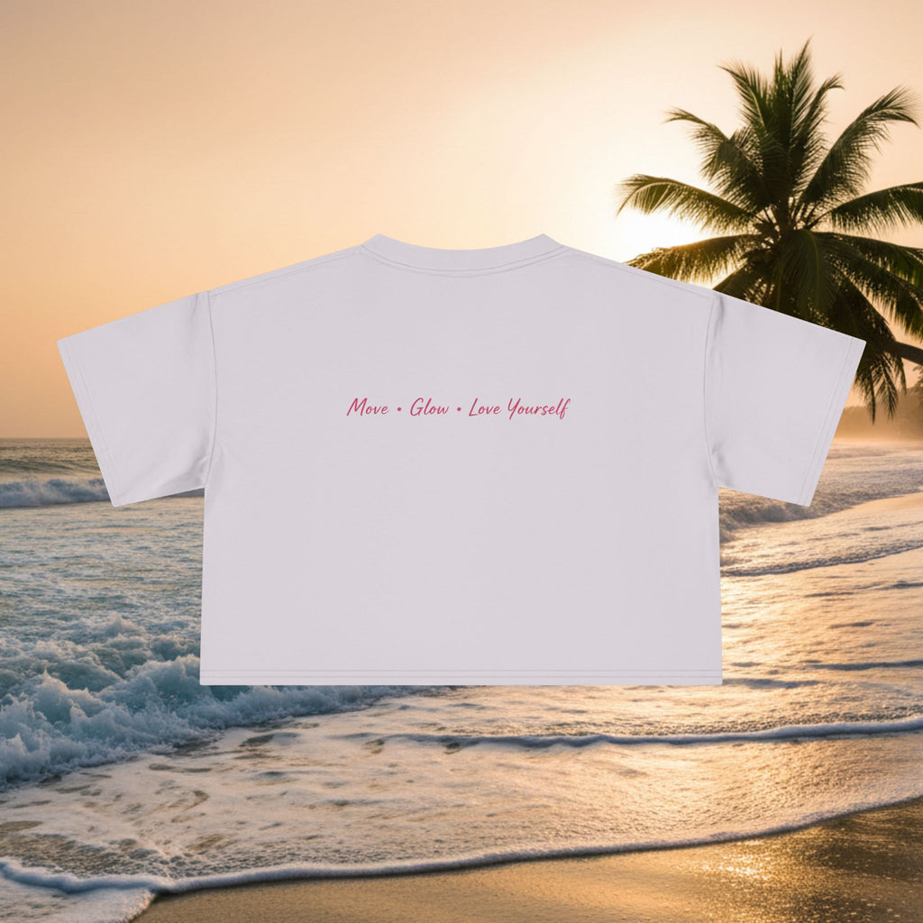 Crop Tee — "KAI-WAII" Minimal Script Graphic Top