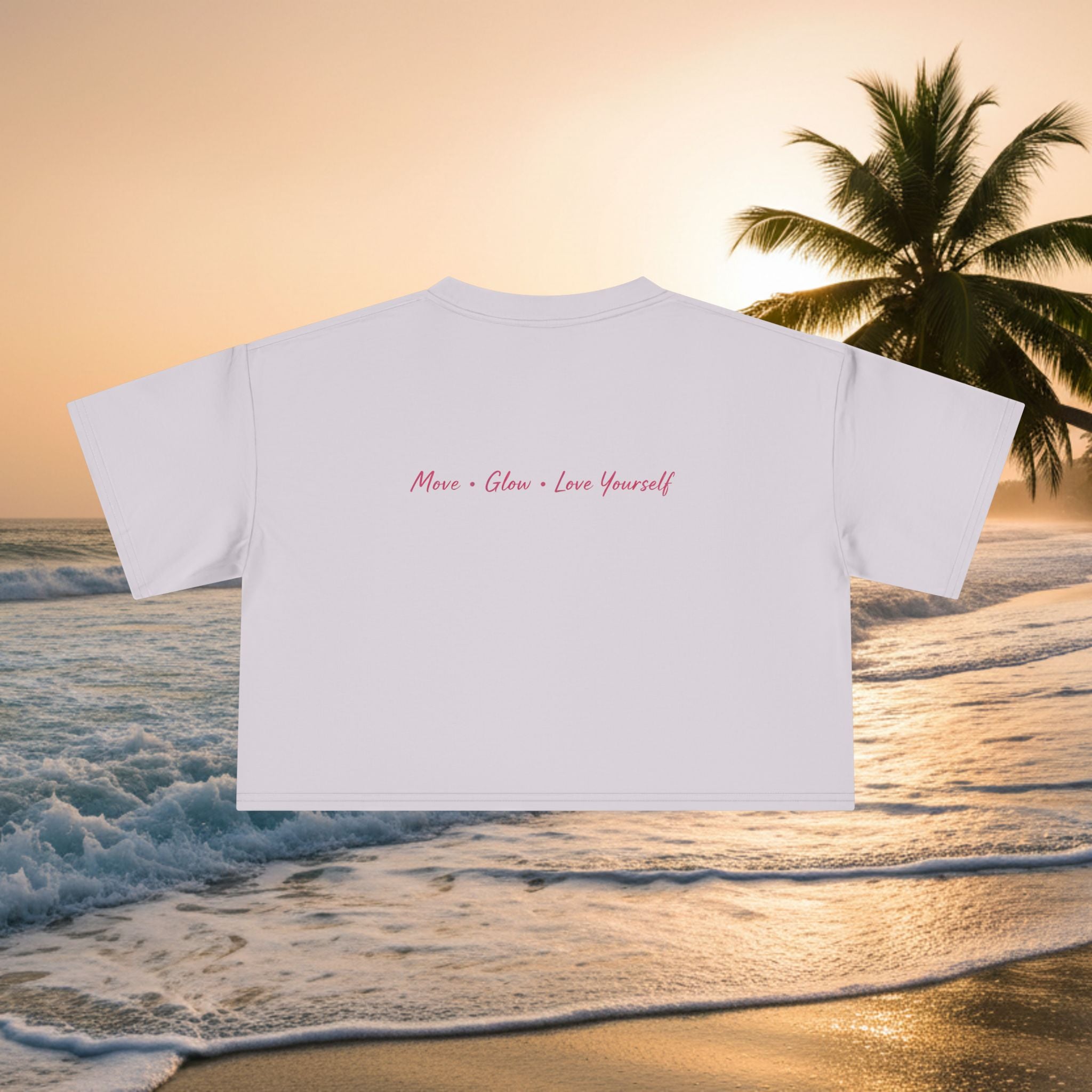 Crop Tee — "KAI-WAII" Minimal Script Graphic Top