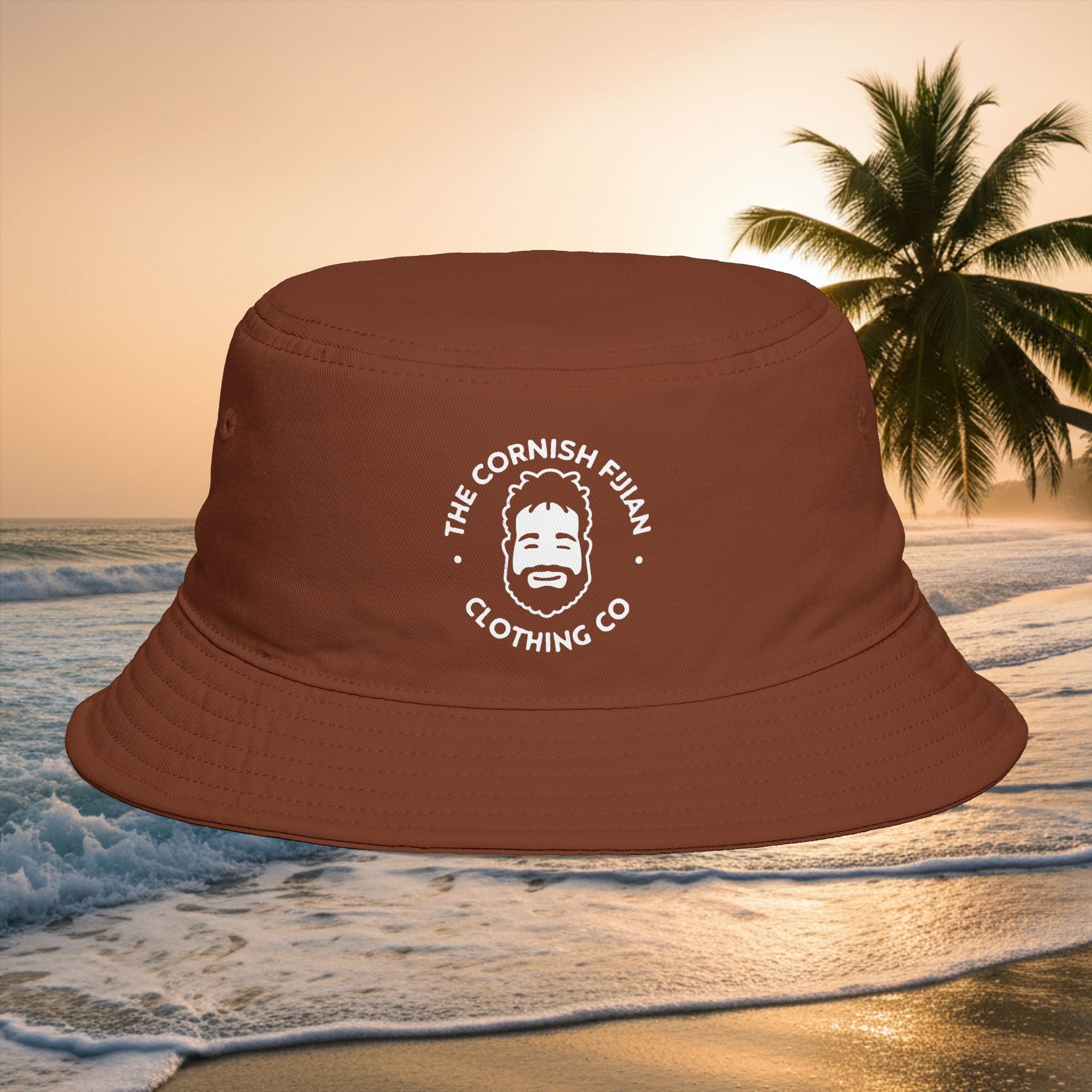 'The Cornish Fijian' Clothing Co. Embroidered Bucket Hat (Adult)