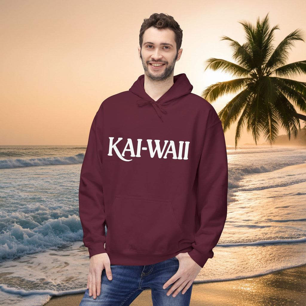 KAI-WAII Bold Text Hoodie — Minimalist Streetwear Pullover