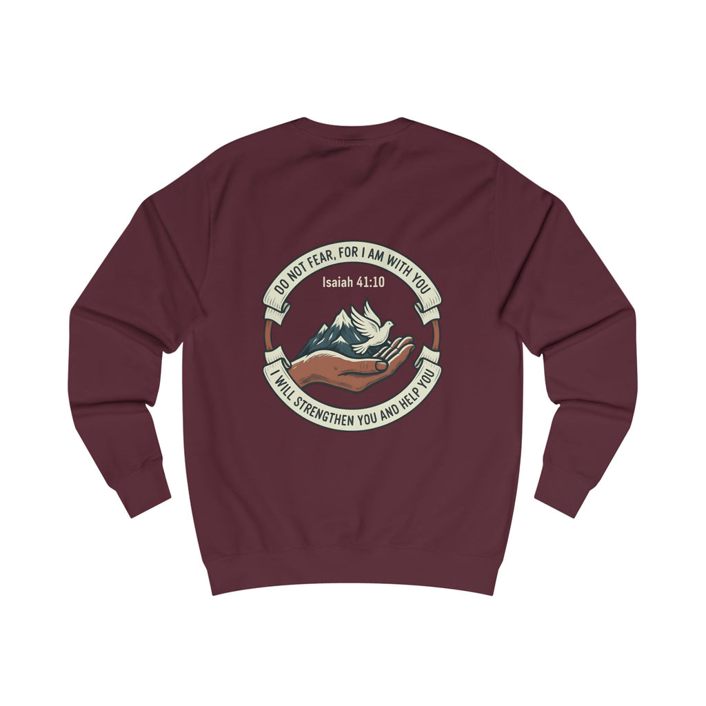 Christian Mountain Sweatshirt — "Do Not Fear, For I Am With You" (Isaiah 41:10)