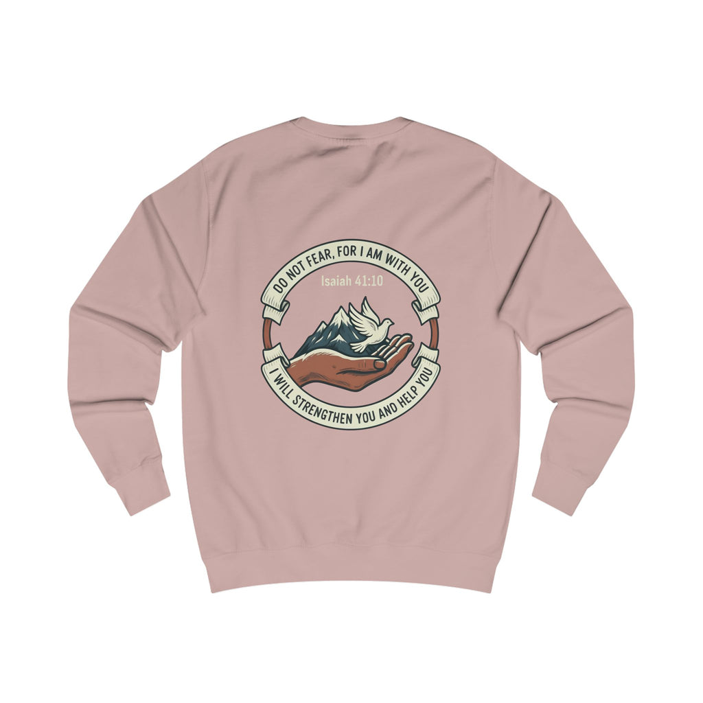 Christian Mountain Sweatshirt — "Do Not Fear, For I Am With You" (Isaiah 41:10)
