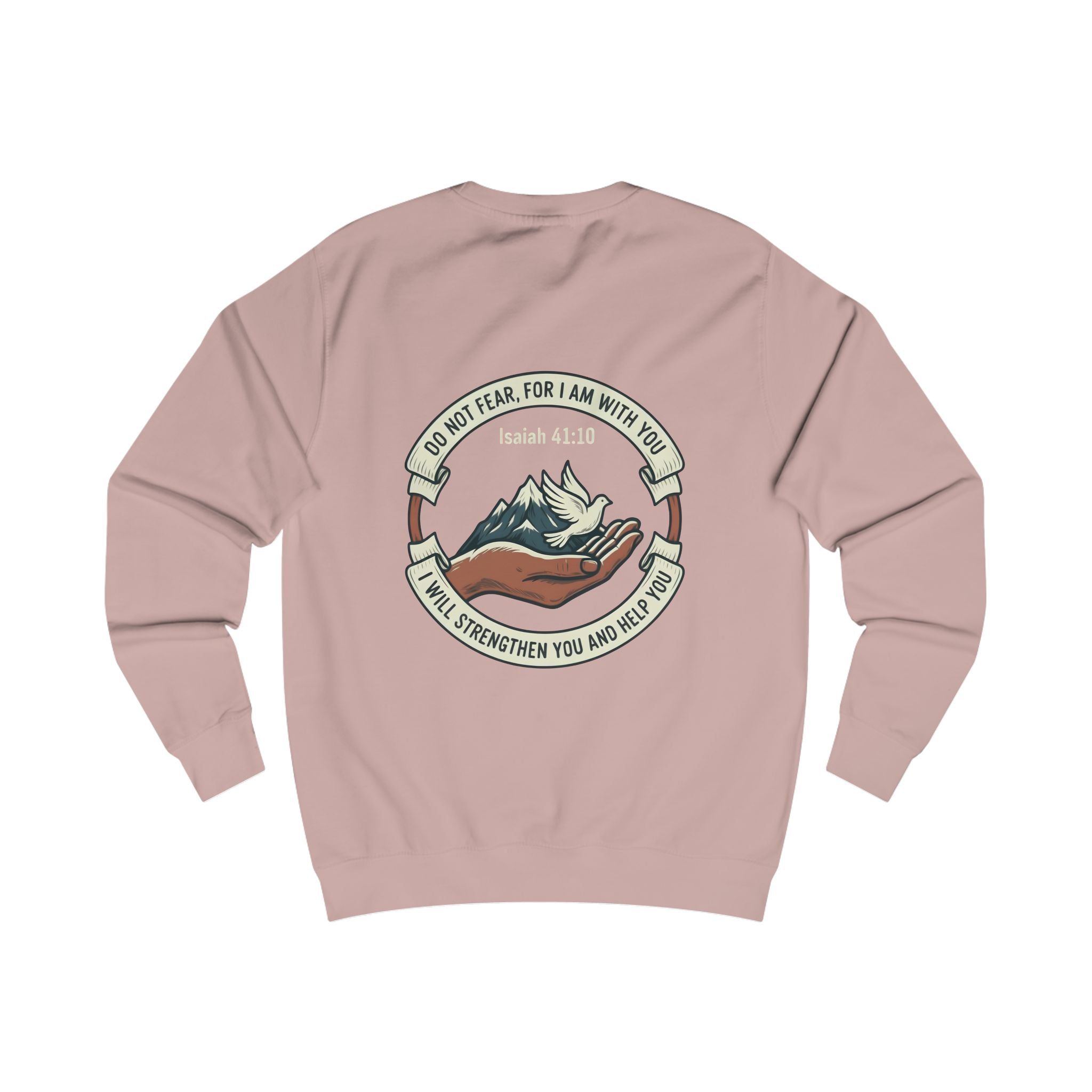 Christian Mountain Sweatshirt — "Do Not Fear, For I Am With You" (Isaiah 41:10)
