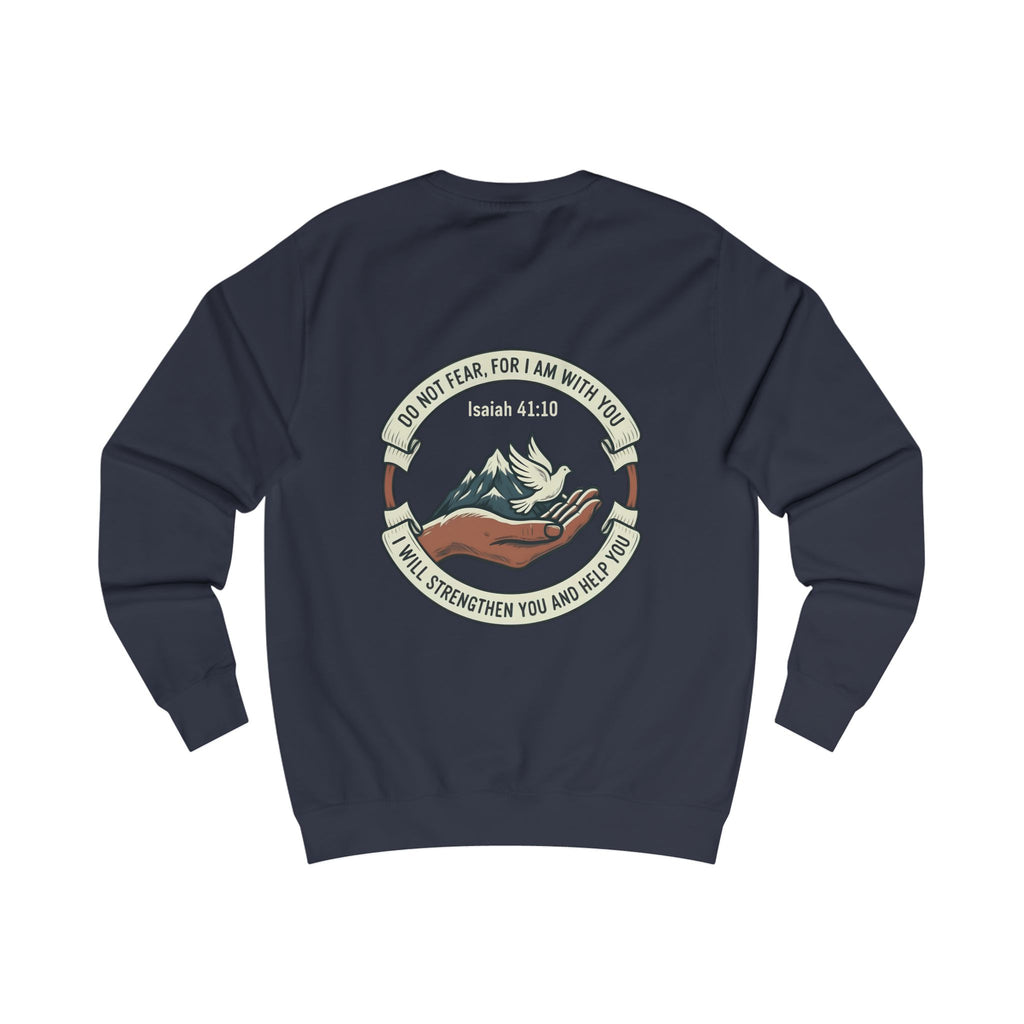 Christian Mountain Sweatshirt — "Do Not Fear, For I Am With You" (Isaiah 41:10)