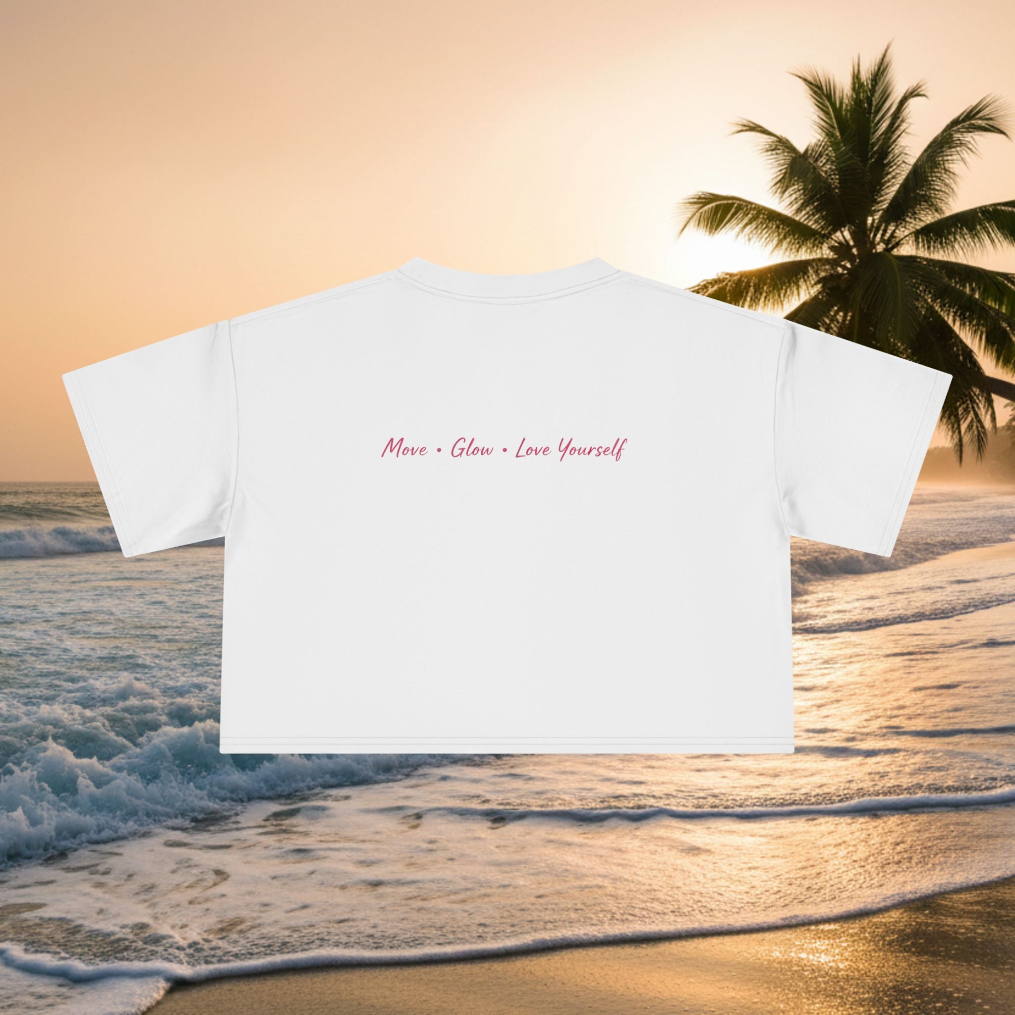 Crop Tee — "KAI-WAII" Minimal Script Graphic Top