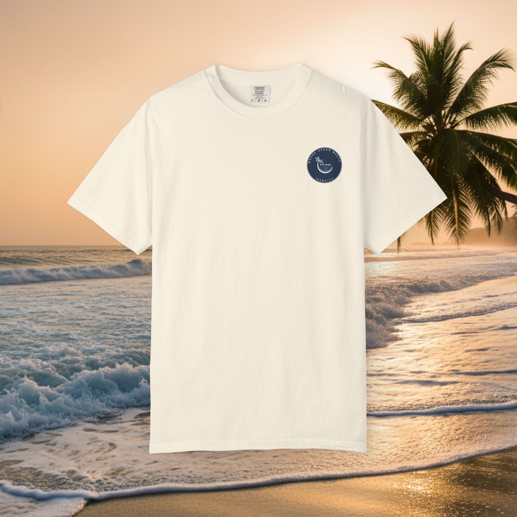 Graphic T-Shirt — "Shit I Don't Have Time For" Beach Sunset Crew Tee