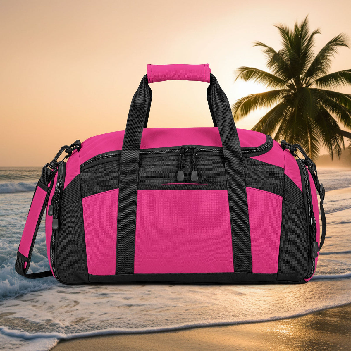 Kawaii Logo Gym Bag — Durable Black Workout Duffel