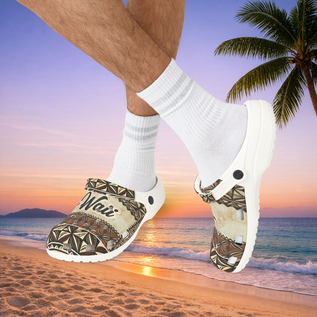 Kai-Waii Unisex Tropical Pattern EVA Foam Clogs/Slip-ons
