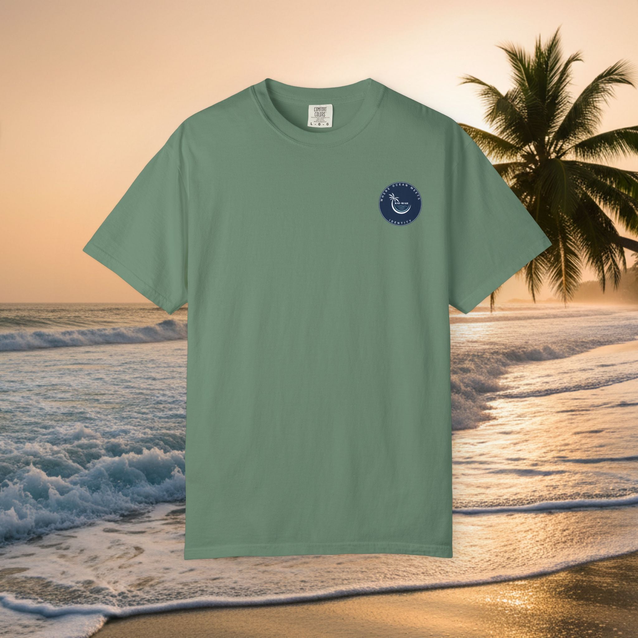 Graphic T-Shirt — "Shit I Don't Have Time For" Beach Sunset Crew Tee