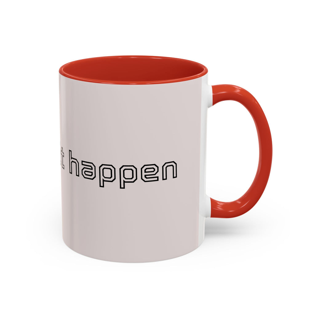 Motivational Accent Coffee Mug — "God Made It Happen" Inspirational Latte Mug