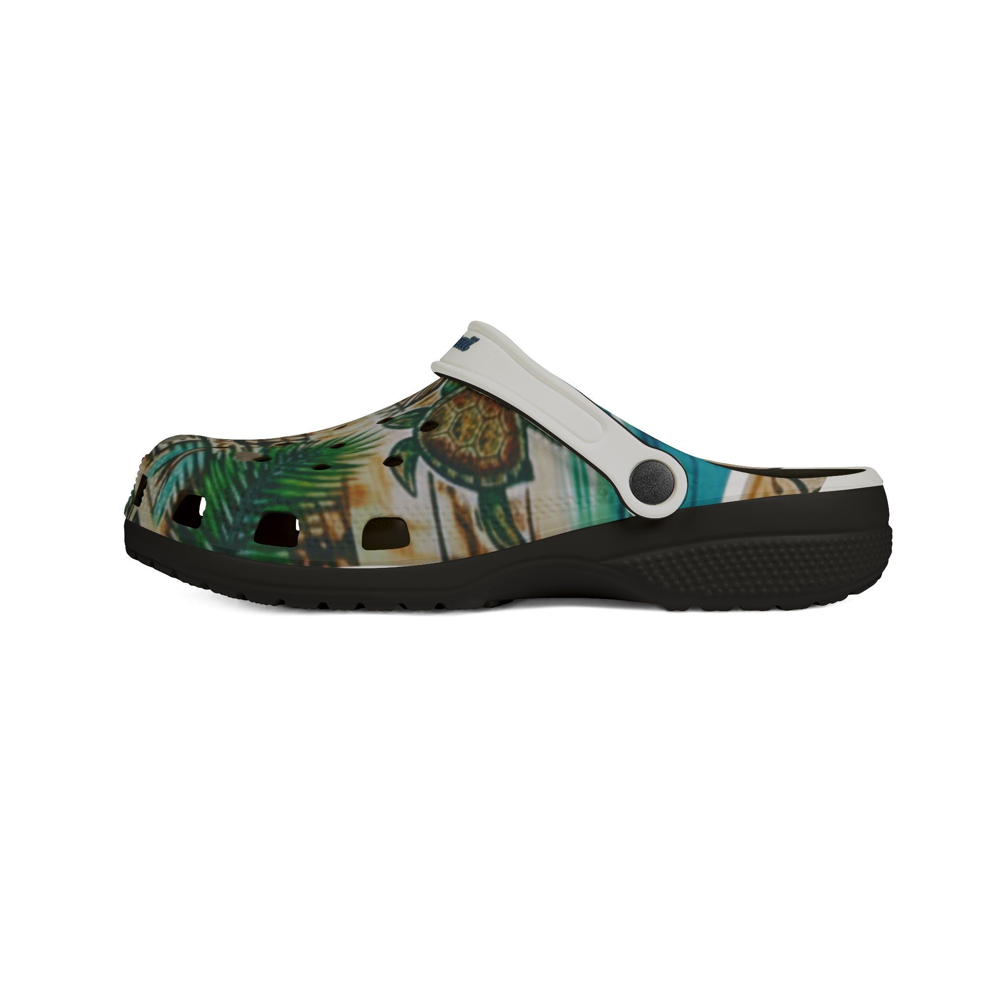 Tiki Palm Clogs — Tropical EVA Foam Slip-On Shoes