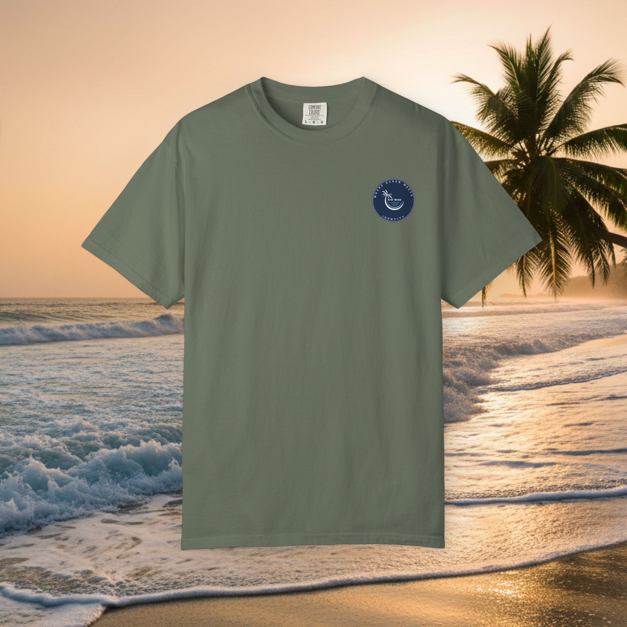 Graphic T-Shirt — "Shit I Don't Have Time For" Beach Sunset Crew Tee