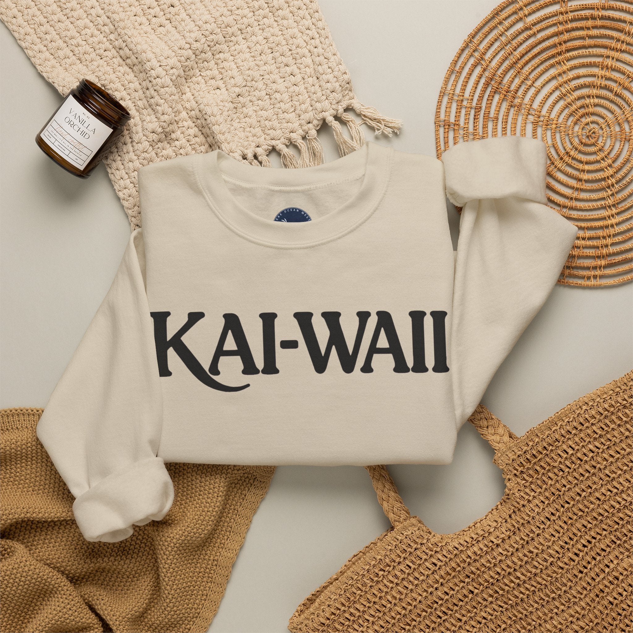 Crewneck Sweatshirt — "Keep Calm and Let Jesus Take the Wheel"