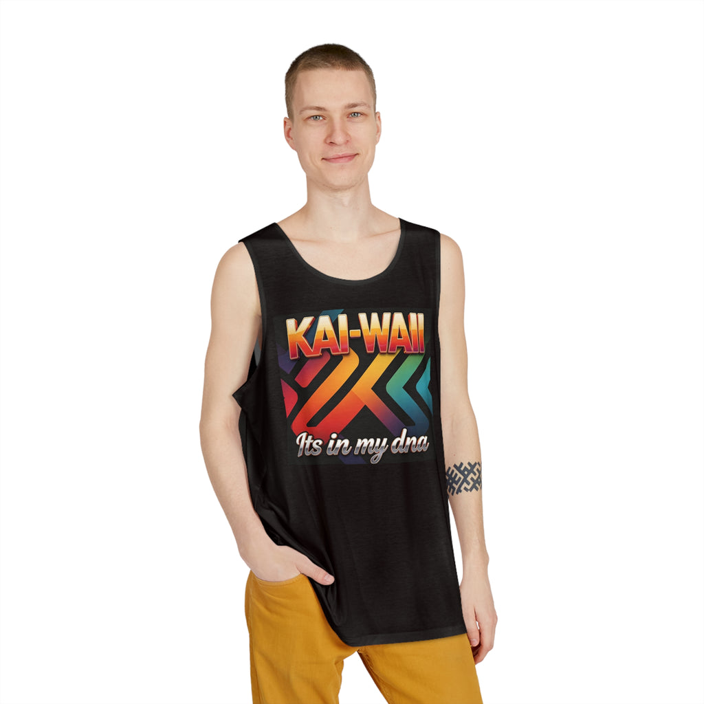Kai-Waii Retro Neon Surf Graphic Tank Top