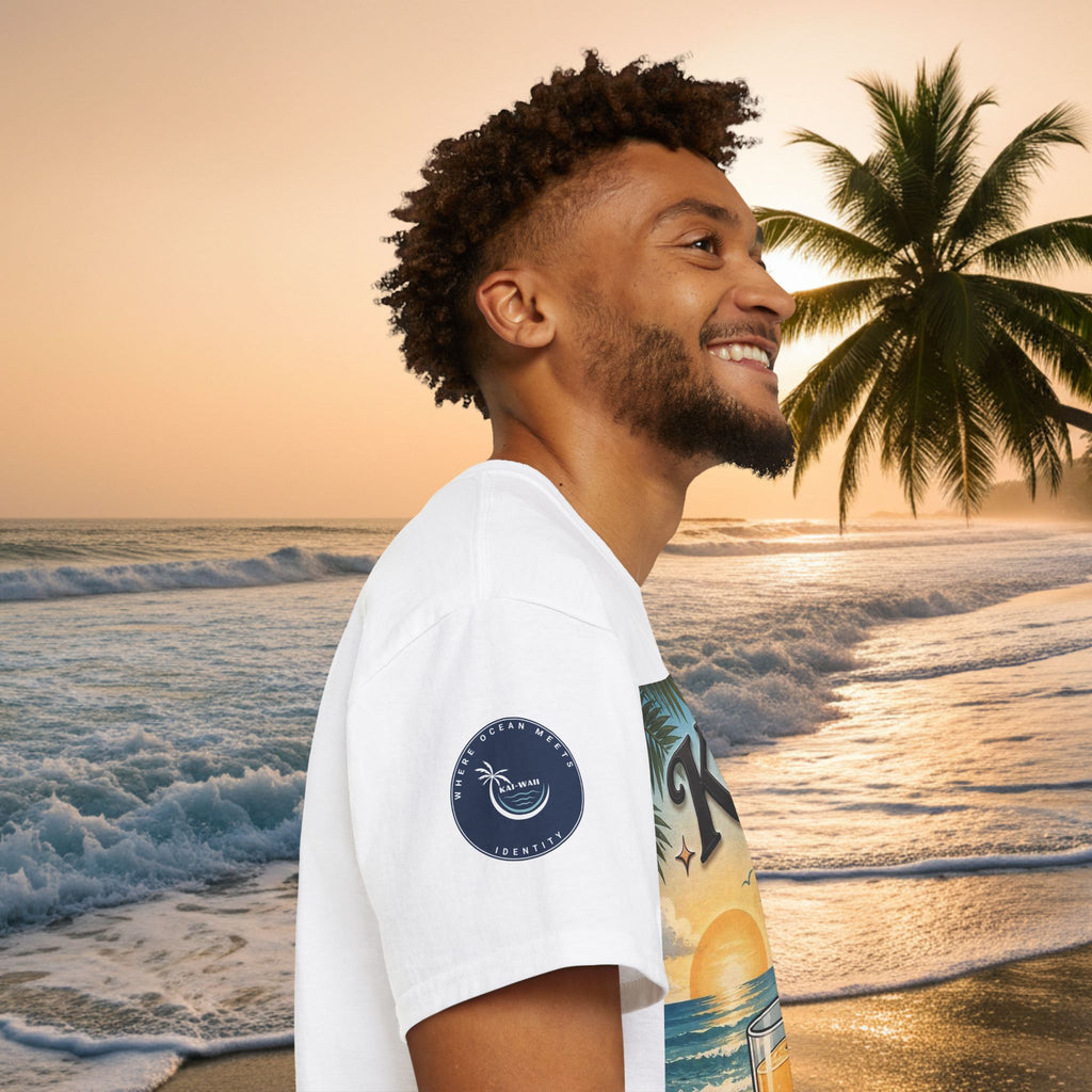 T-Shirt — KAI-WAII 'Paws and Relax' Beach Dog Graphic Tee