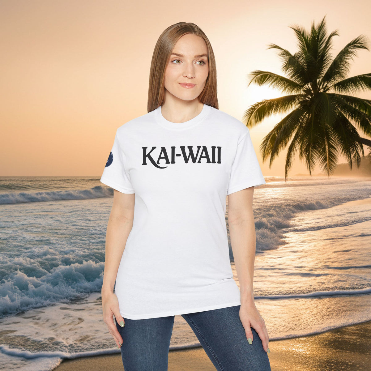 KAI-WAII Beach T-Shirt — Vintage Hawaiian Surf Tee