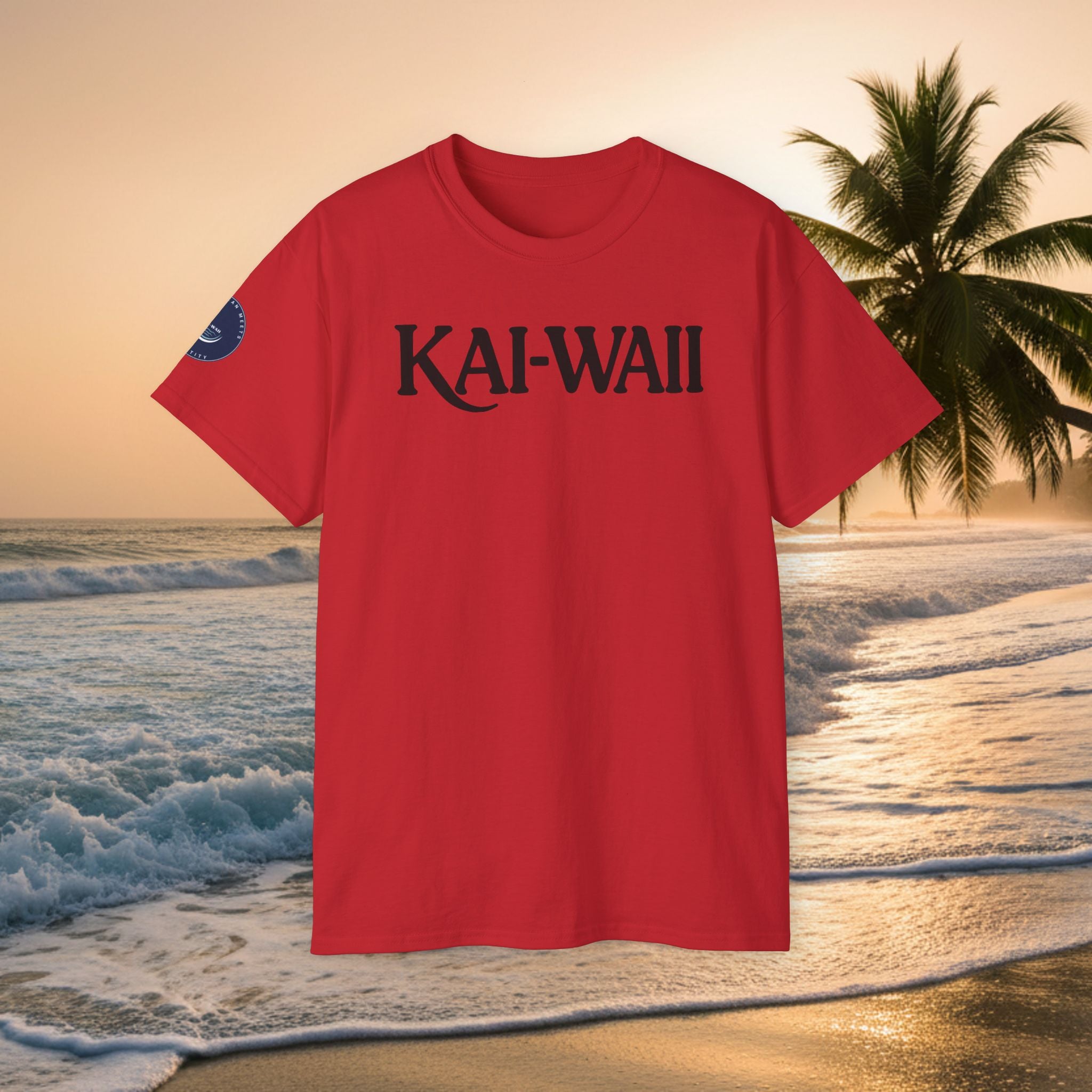 KAI-WAII Beach T-Shirt — Vintage Hawaiian Surf Tee