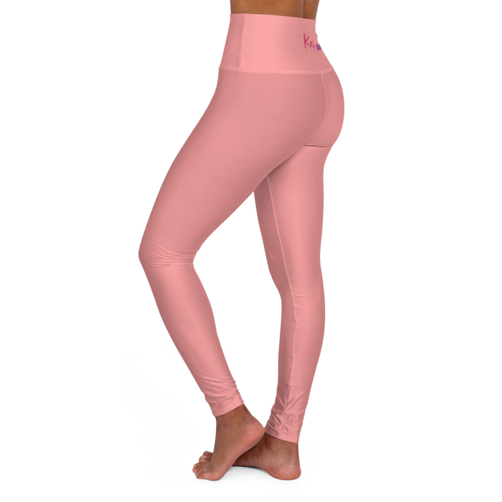 Kai-Waii High-Waisted Pink Yoga Leggings