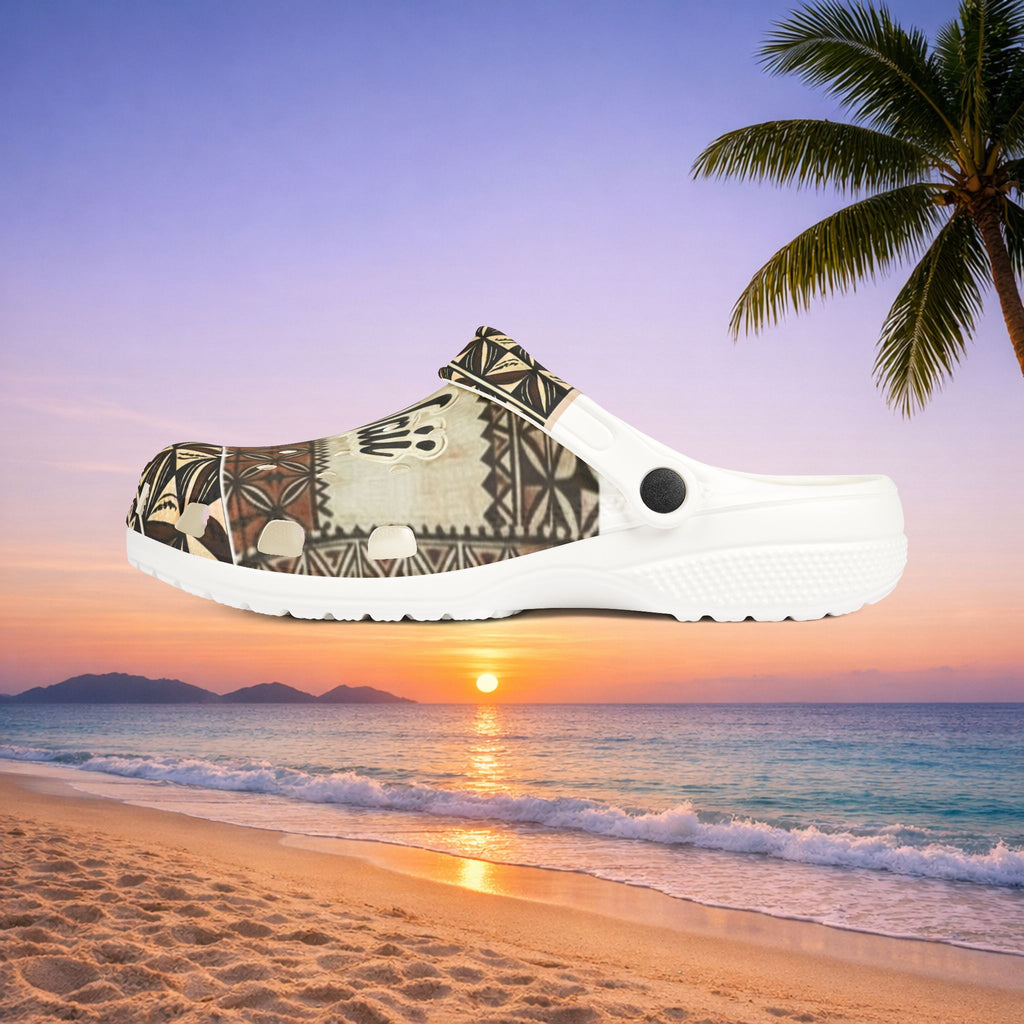 Kai-Waii Unisex Tropical Pattern EVA Foam Clogs/Slip-ons