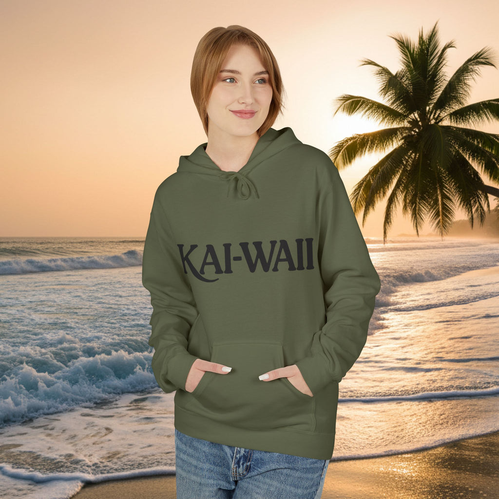 KAI-WAII Bold Text Hoodie — Minimalist Streetwear Pullover