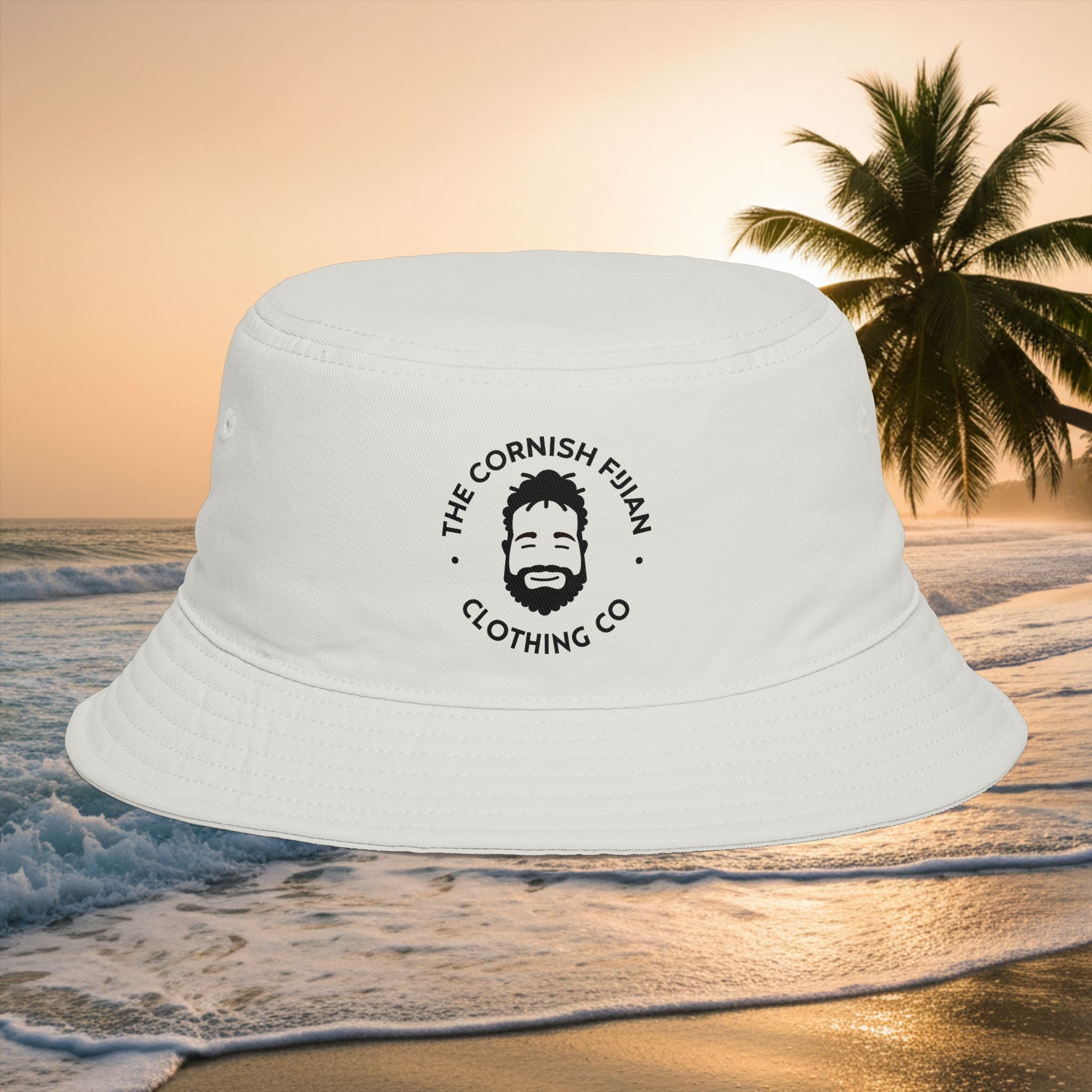 'The Cornish Fijian' Clothing Co. Embroidered Bucket Hat (Adult)