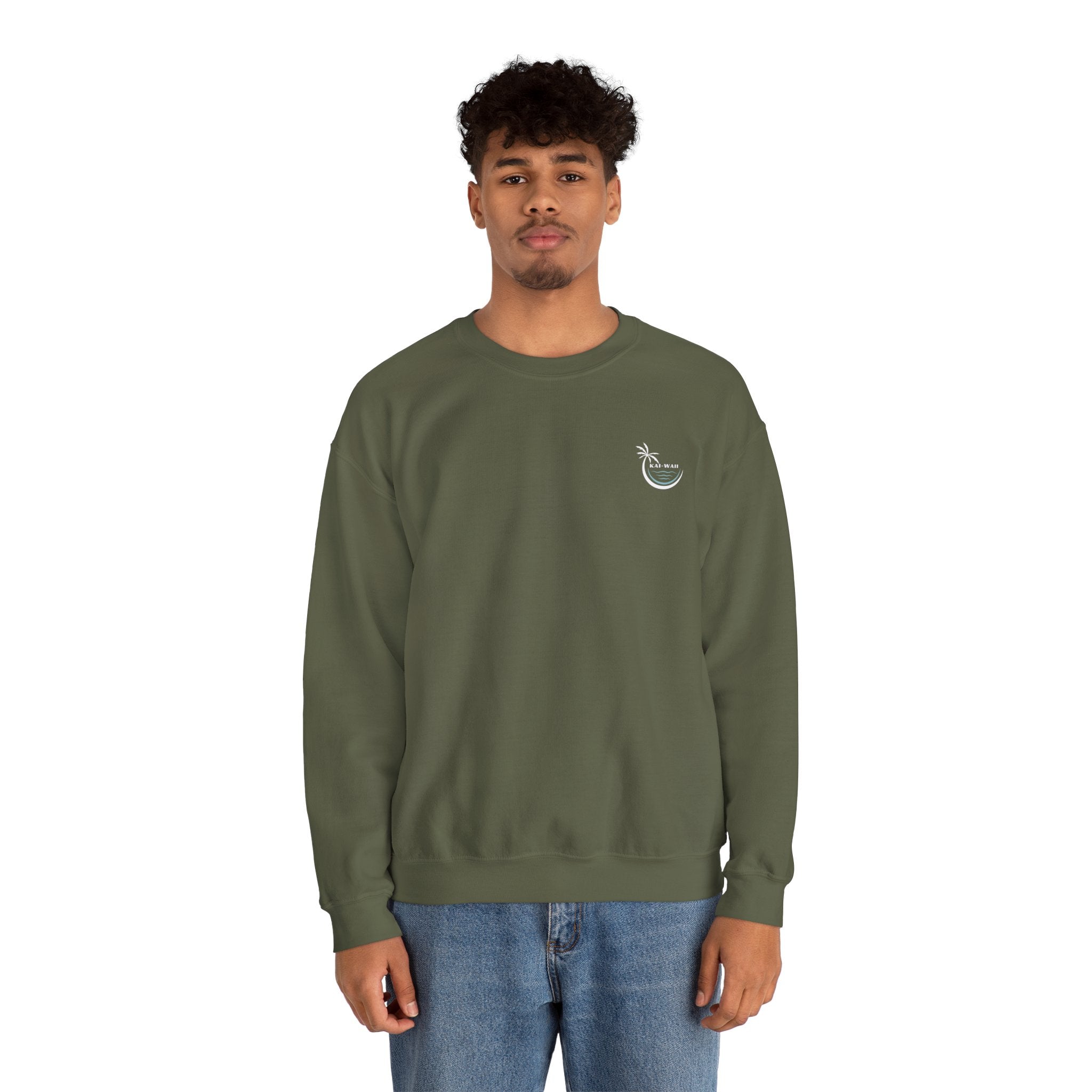 Keep Calm Crewneck Sweatshirt — "Keep Calm and Let Jesus Take the Wheel"