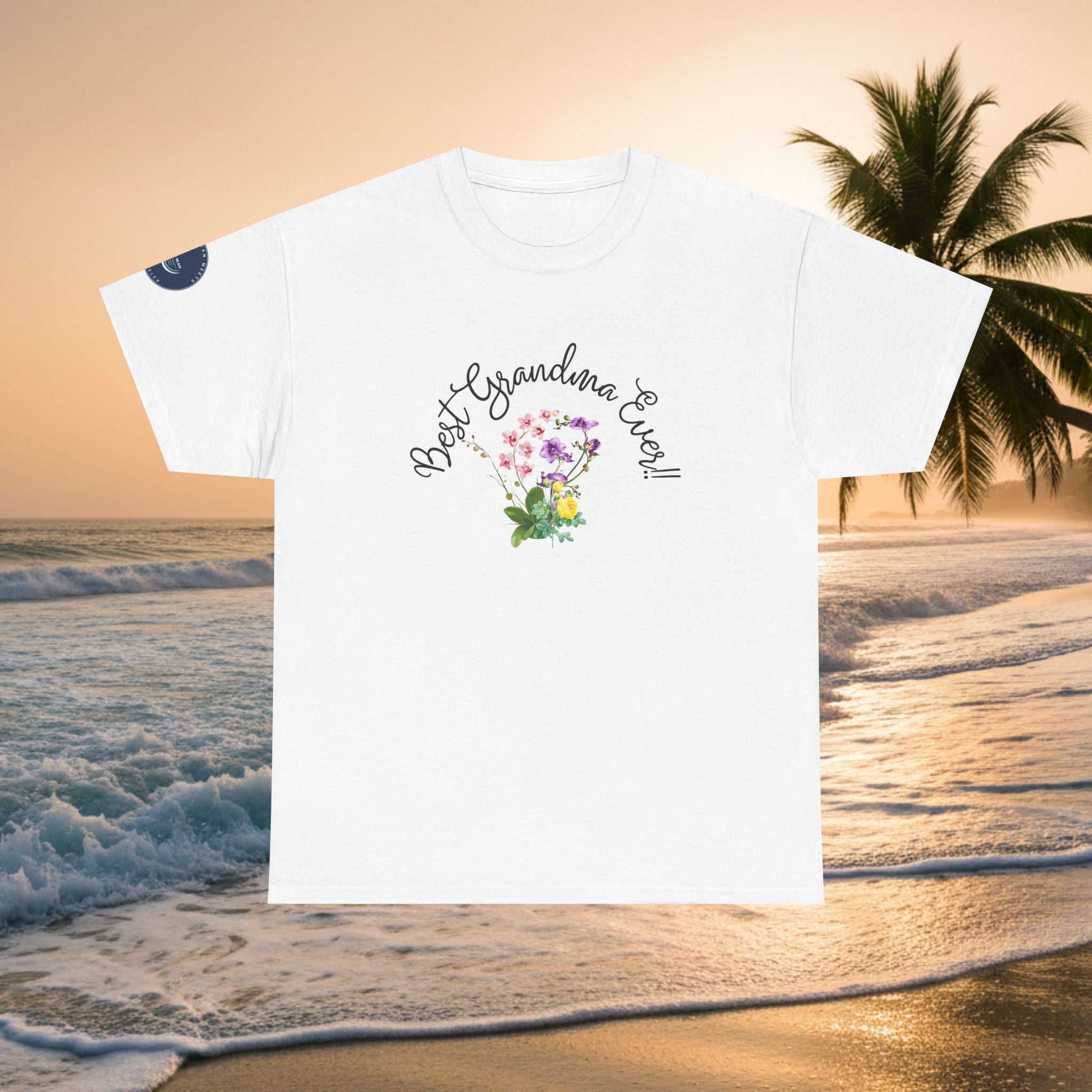 'Best Grandma Ever' Floral T-Shirt — Gift Tee for Grandma, Mother's Day & Birthday
