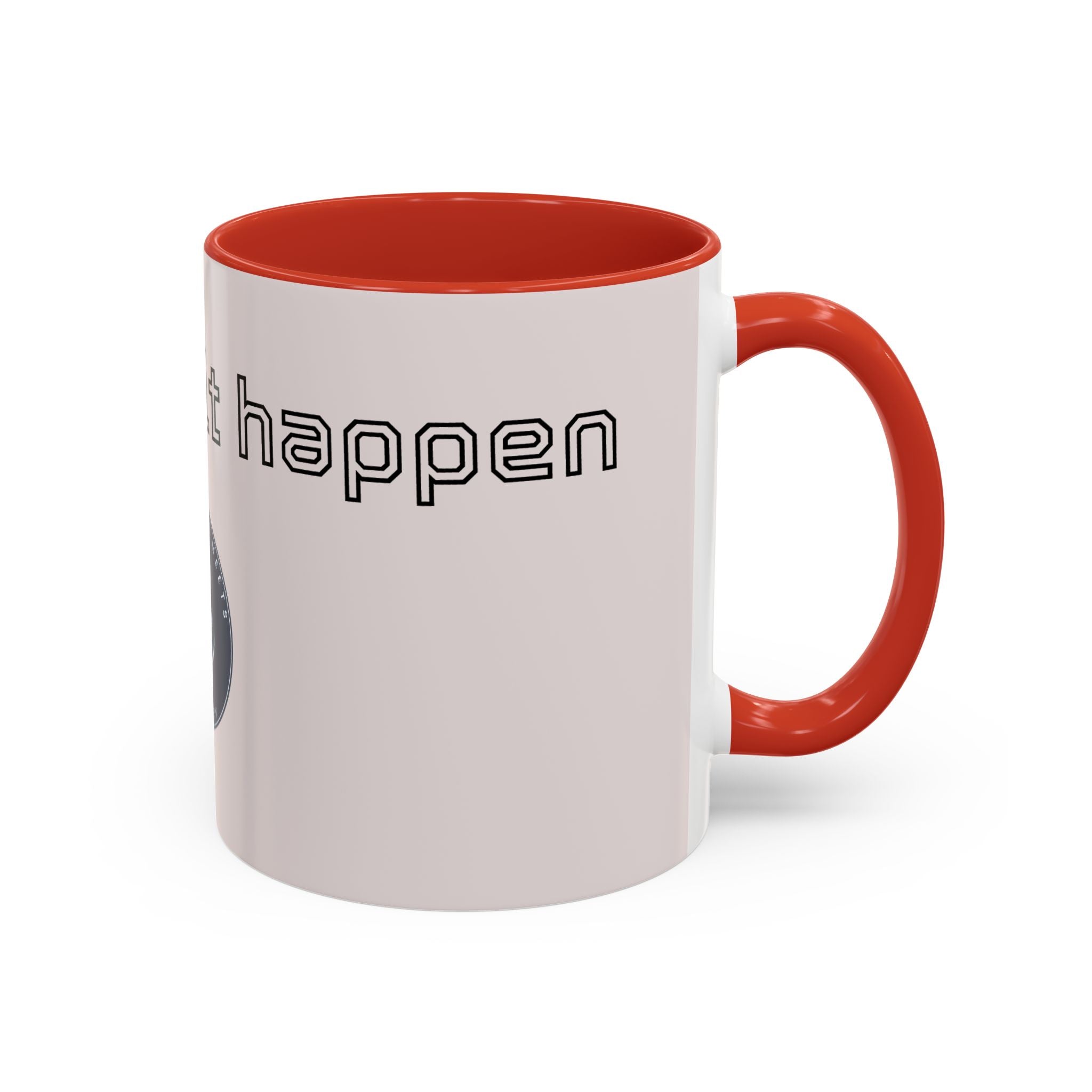 Motivational Accent Coffee Mug — "God Made It Happen" Inspirational Latte Mug