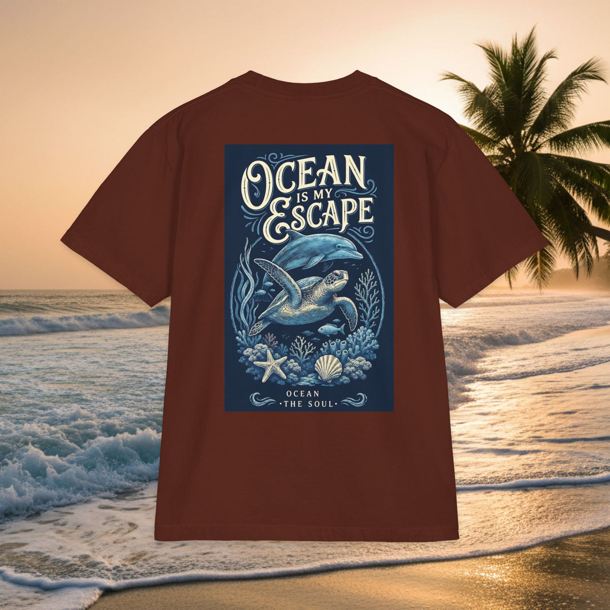 Ocean Escape T-Shirt — "KAI-WAII" Whale Graphic Premium Beach Tee