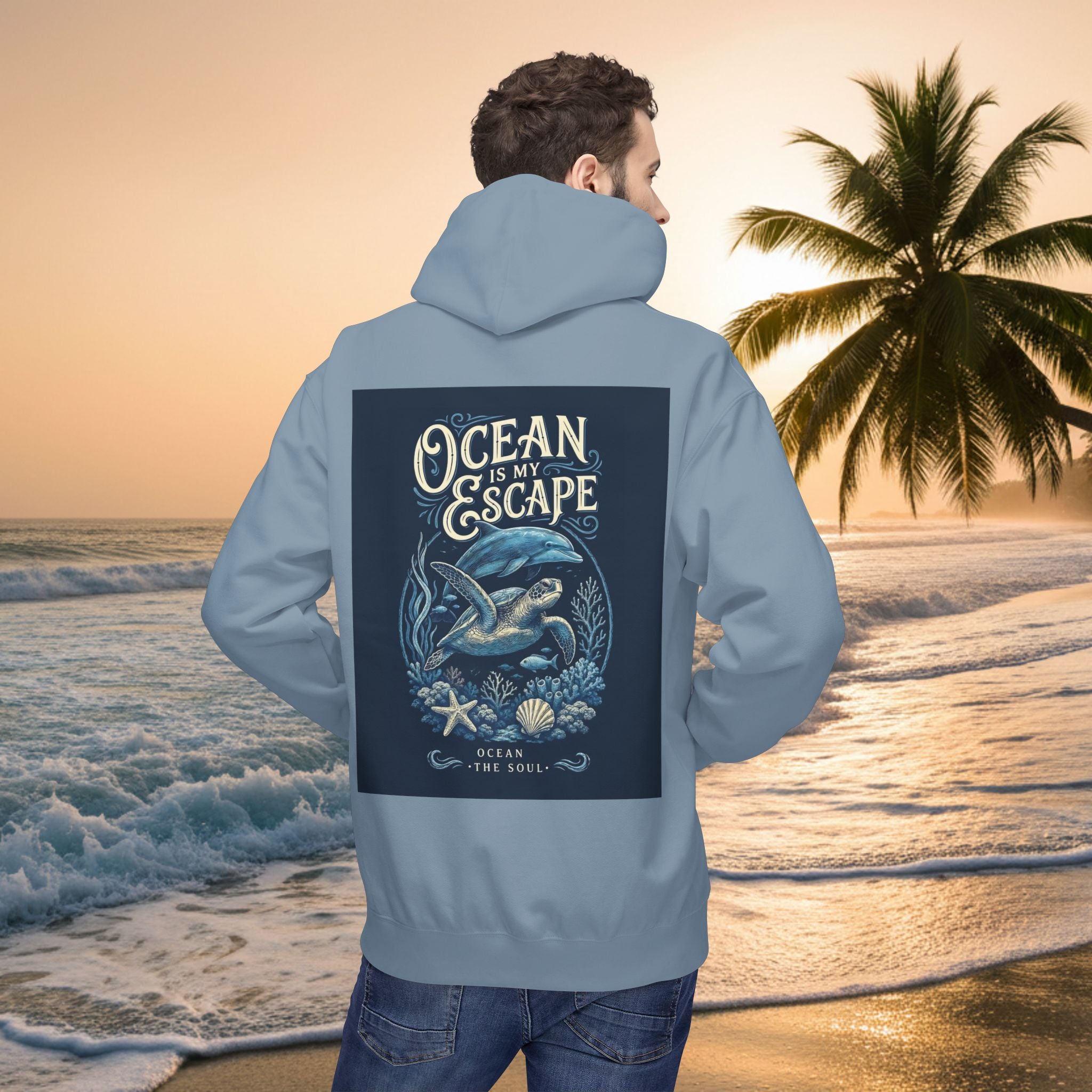 KAI-WAII Ocean Escape Hoodie — Graphic Pullover