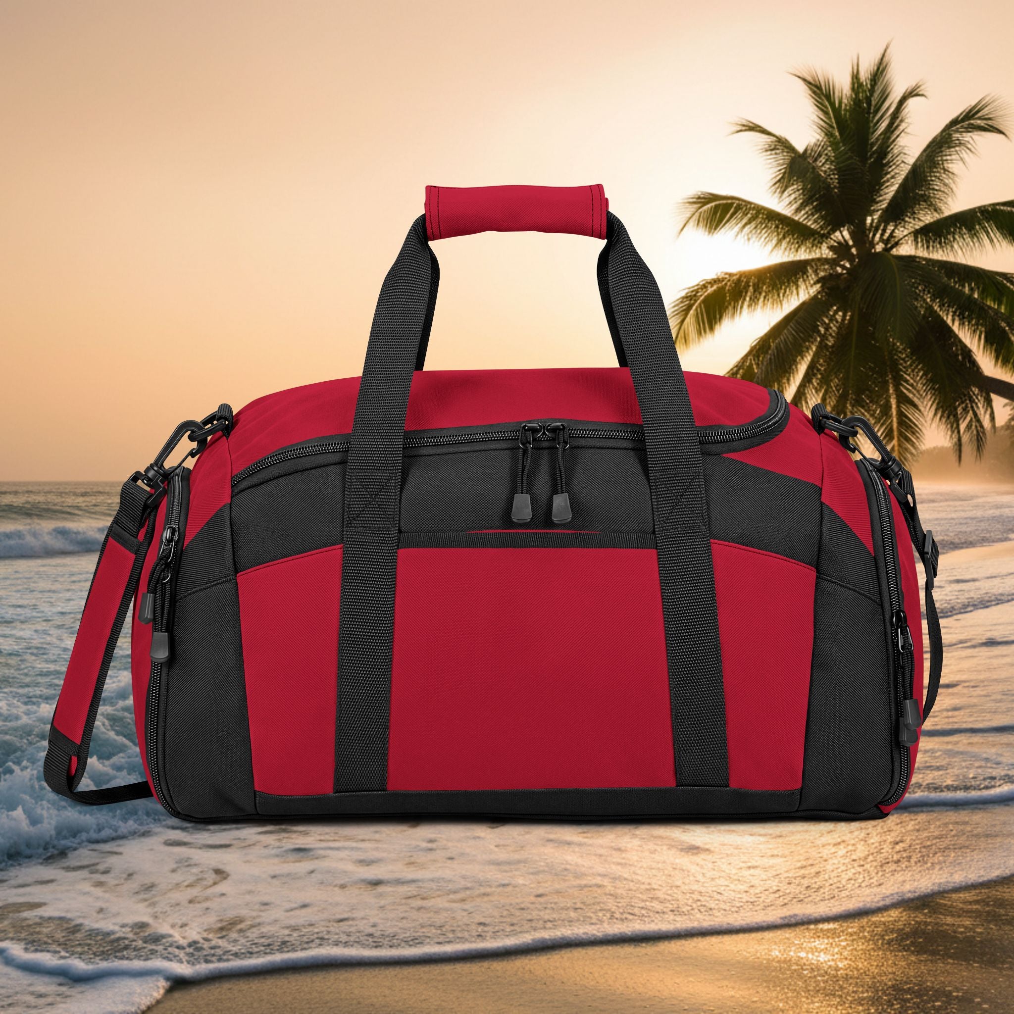 Kawaii Logo Gym Bag — Durable Black Workout Duffel