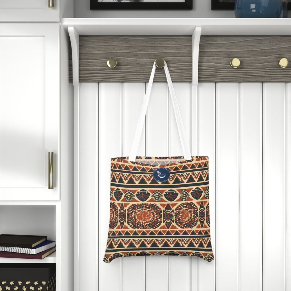 Tribal Print Tote Bag — Boho Aztec Shoulder Tote
